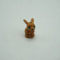Part 34050pb01 - Bunny / Rabbit, Friends, Sitting with Green Eyes, Black Nose and Mouth, and Bright Pink Tongue Pattern
