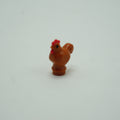 Part 1413pb01 - Chicken, Wide Base with Molded Red Comb and Wattle and Printed Black Eyes Pattern