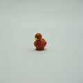 Part 49661pb03 - Duckling with Molded Bright Light Orange Beak and Printed Black Eyes and Reddish Brown Spots Pattern