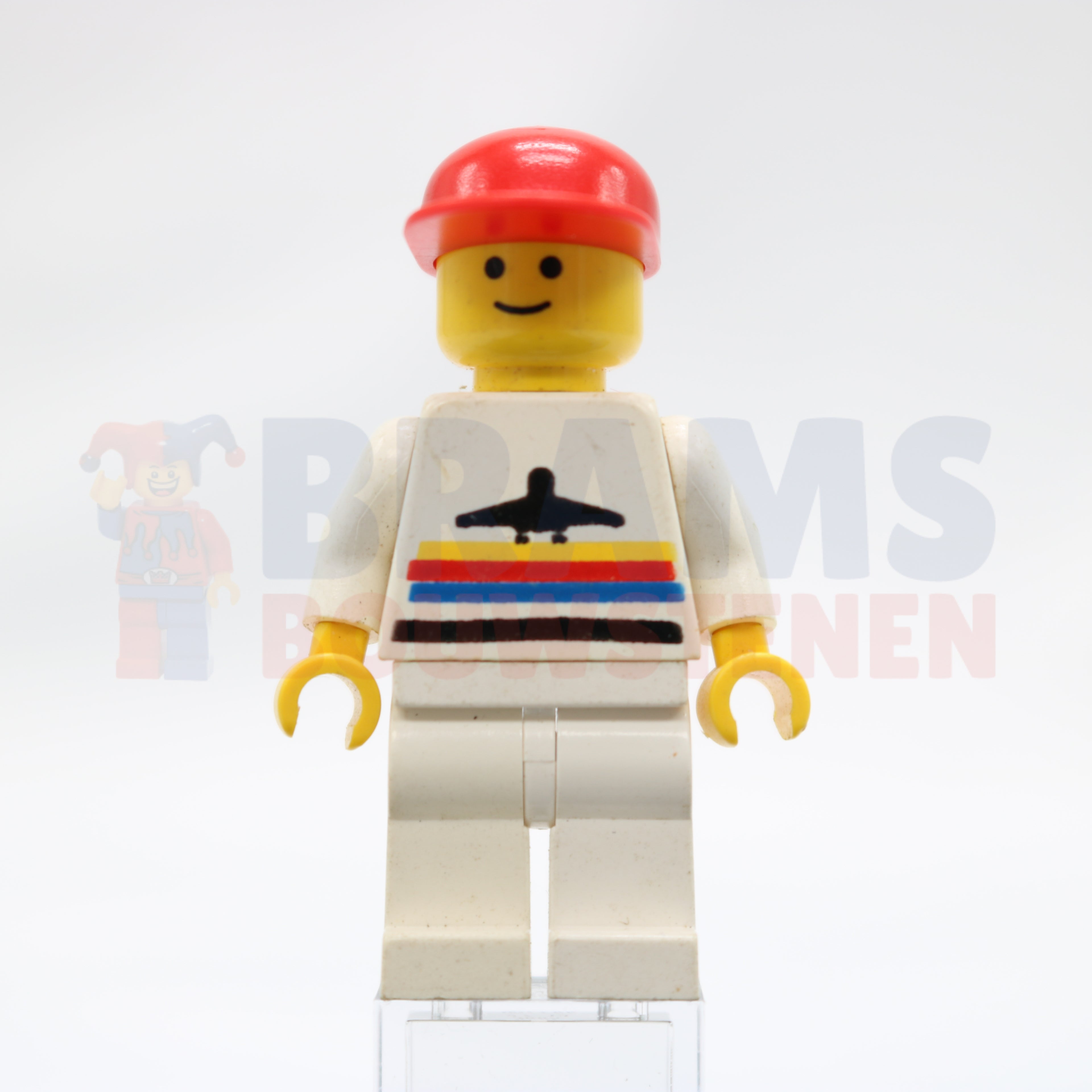 Minifig air003 - Airport - Classic, White Legs, Red Cap