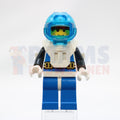 Minifig aqu001a - Aquanaut 1 with Blue Flippers