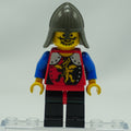 Minifig cas016 - Dragon Knights - Knight 2, Black Legs with Red Hips, Dark Gray Neck-Protector