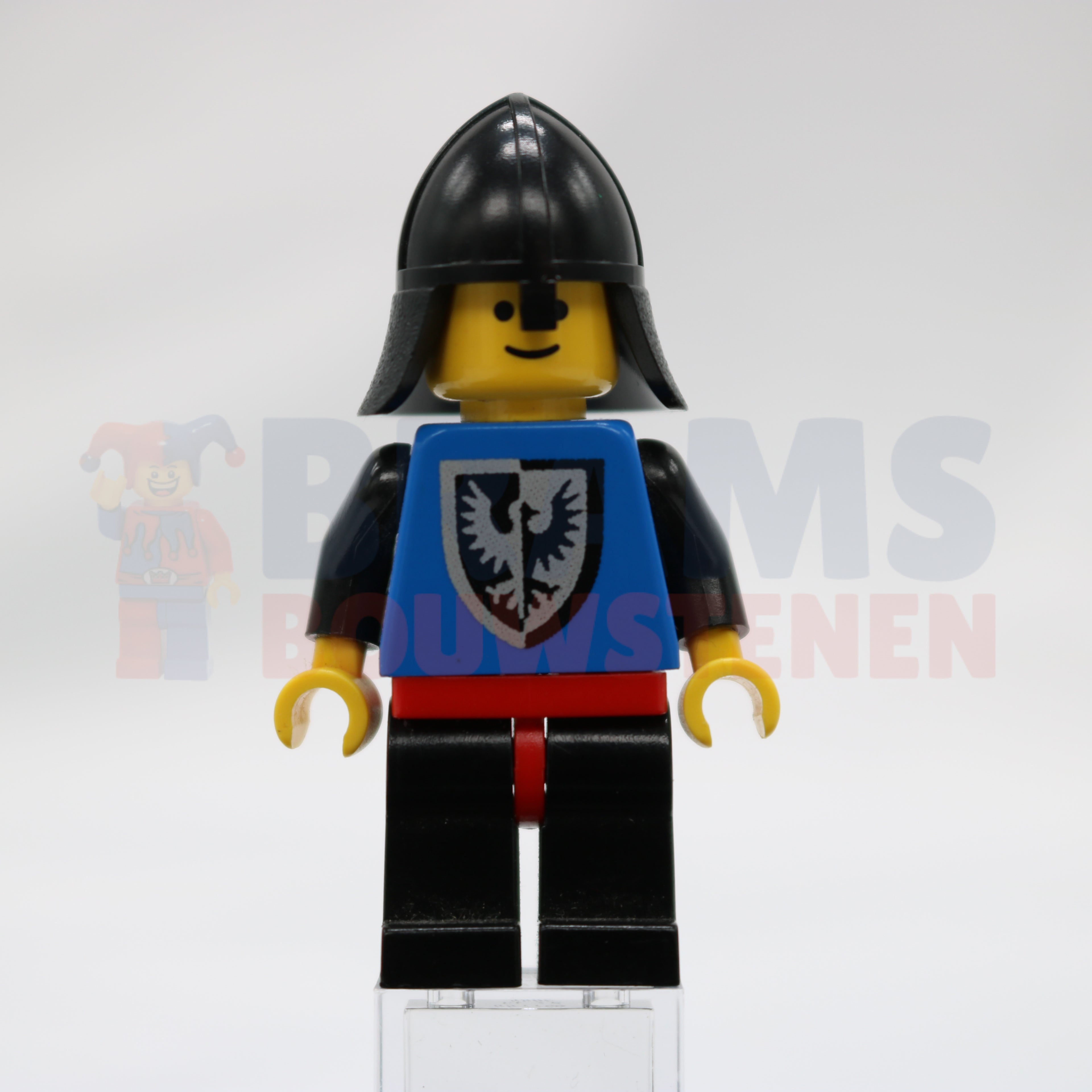 Minifig cas099 - Black Falcon - Black Legs with Red Hips, Black Neck Protector