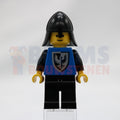 Minifig cas101a - Black Falcon - Black Legs, Black Neck-Protector, Shield Bottom Round (Vintage)