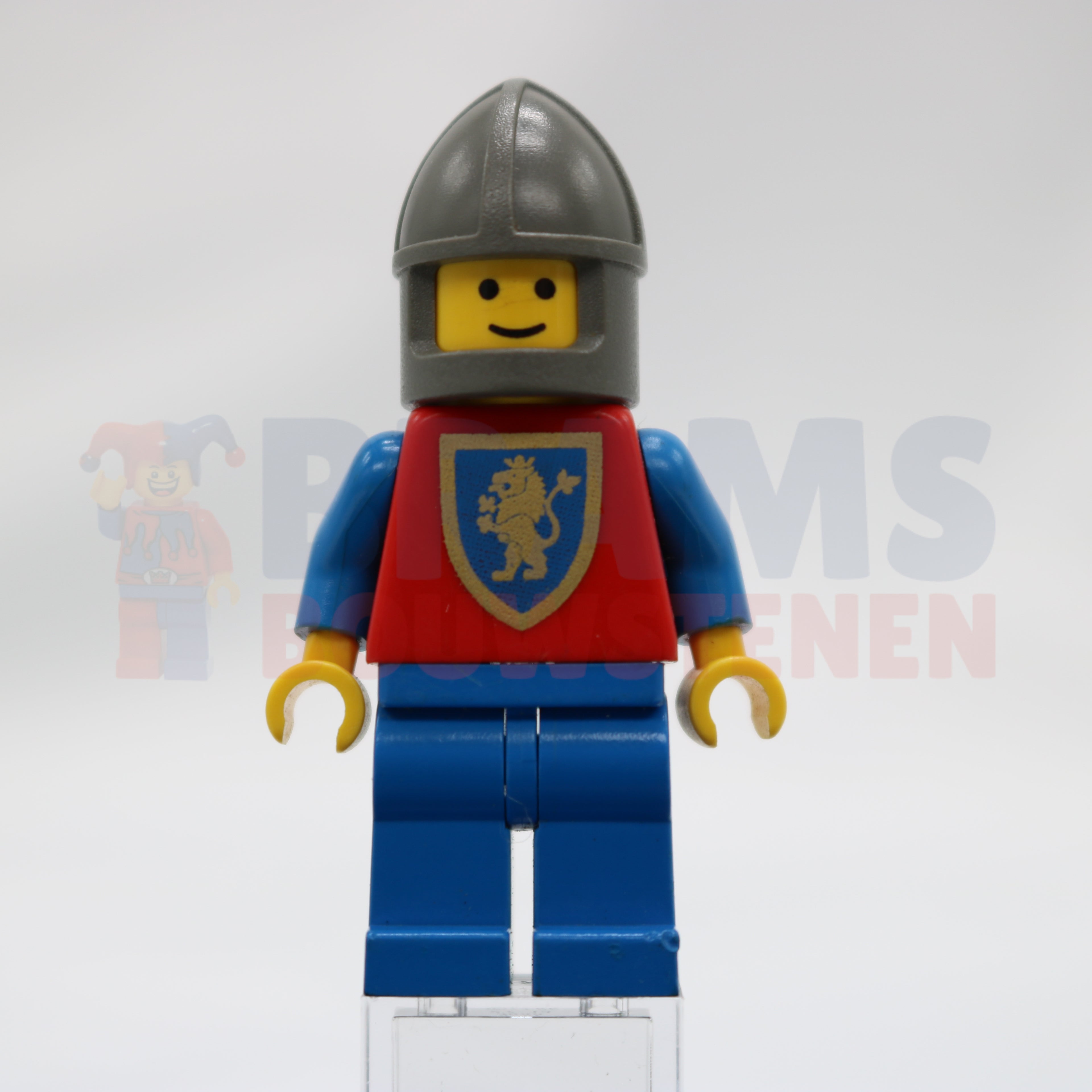 Minifig cas114 - Crusader Lion - Blue Legs, Dark Gray Chin-Guard