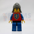 Minifig cas115 - Crusader Lion - Blue Legs with Black Hips, Dark Gray Neck-Protector