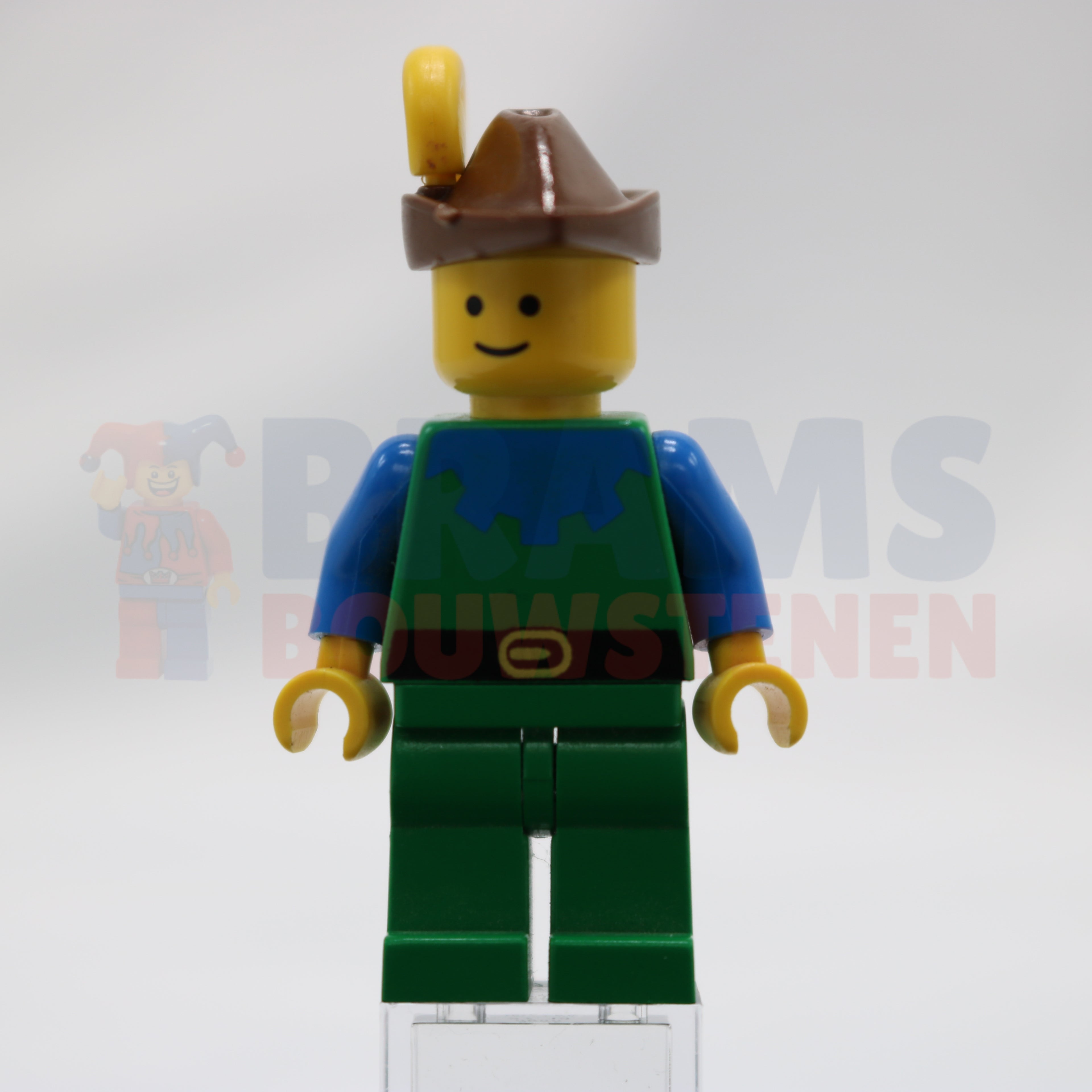 Minifig cas135 - Forestman - Blue, Brown Hat, Yellow Plume