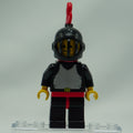 Minifig cas175 - Breastplate - Black, Black Legs with Red Hips, Black Grille Helmet, Red Plume, Red Plastic Cape