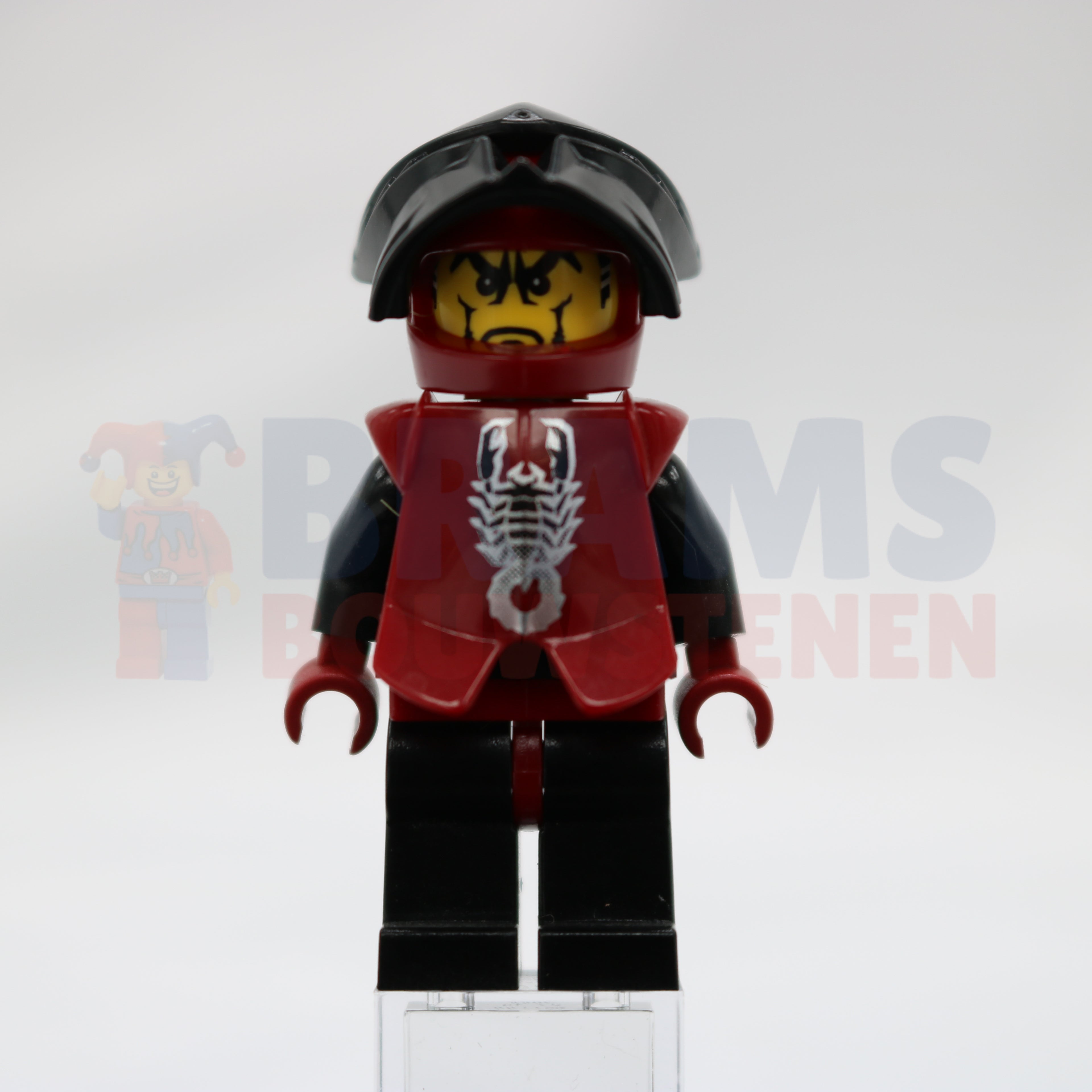 Minifig cas270 - Knights Kingdom II - Shadow Knight Vladek, Dark Red Armor
