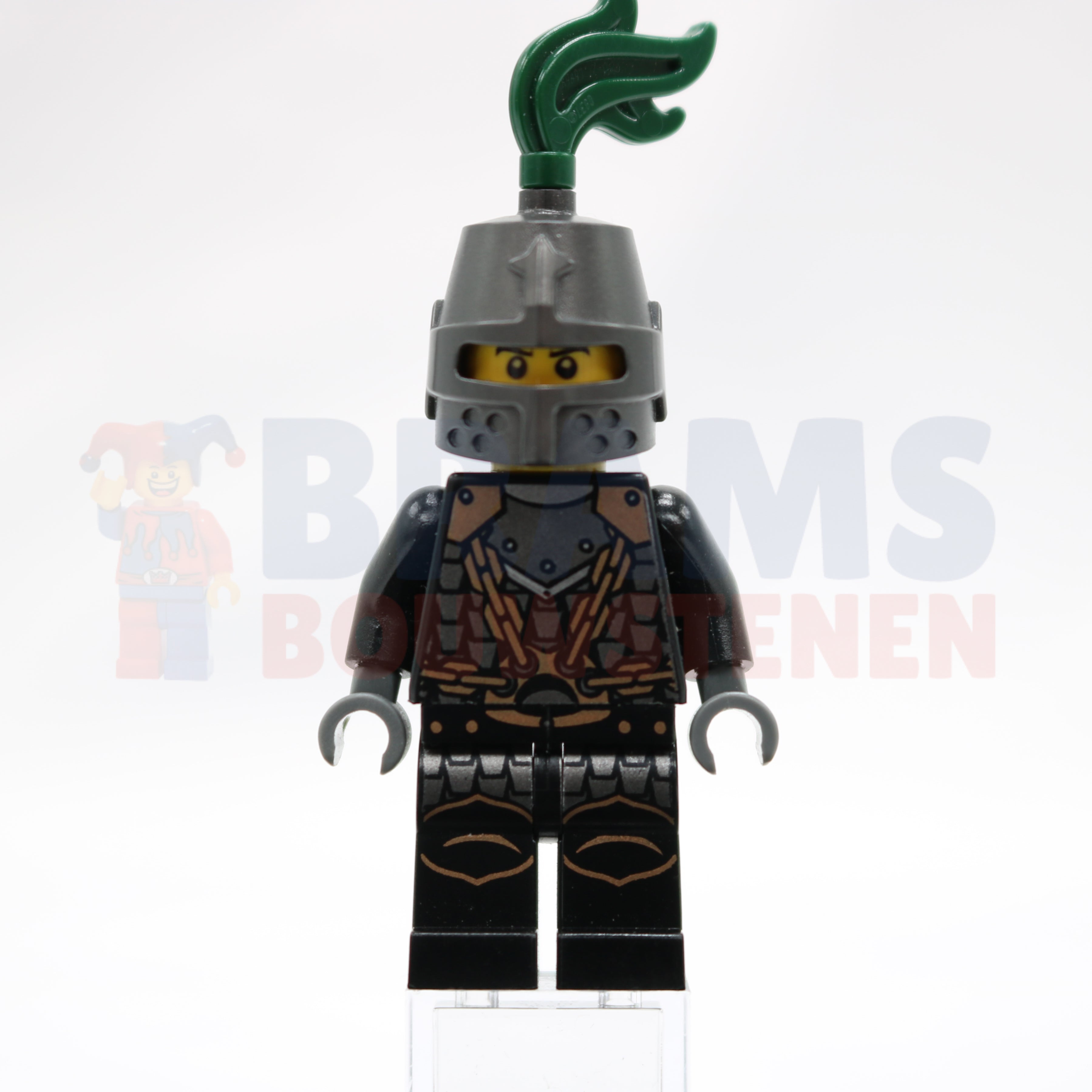 Minifig cas453 - Kingdoms - Dragon Knight Scale Mail with Chains, Helmet Closed, Bared Teeth