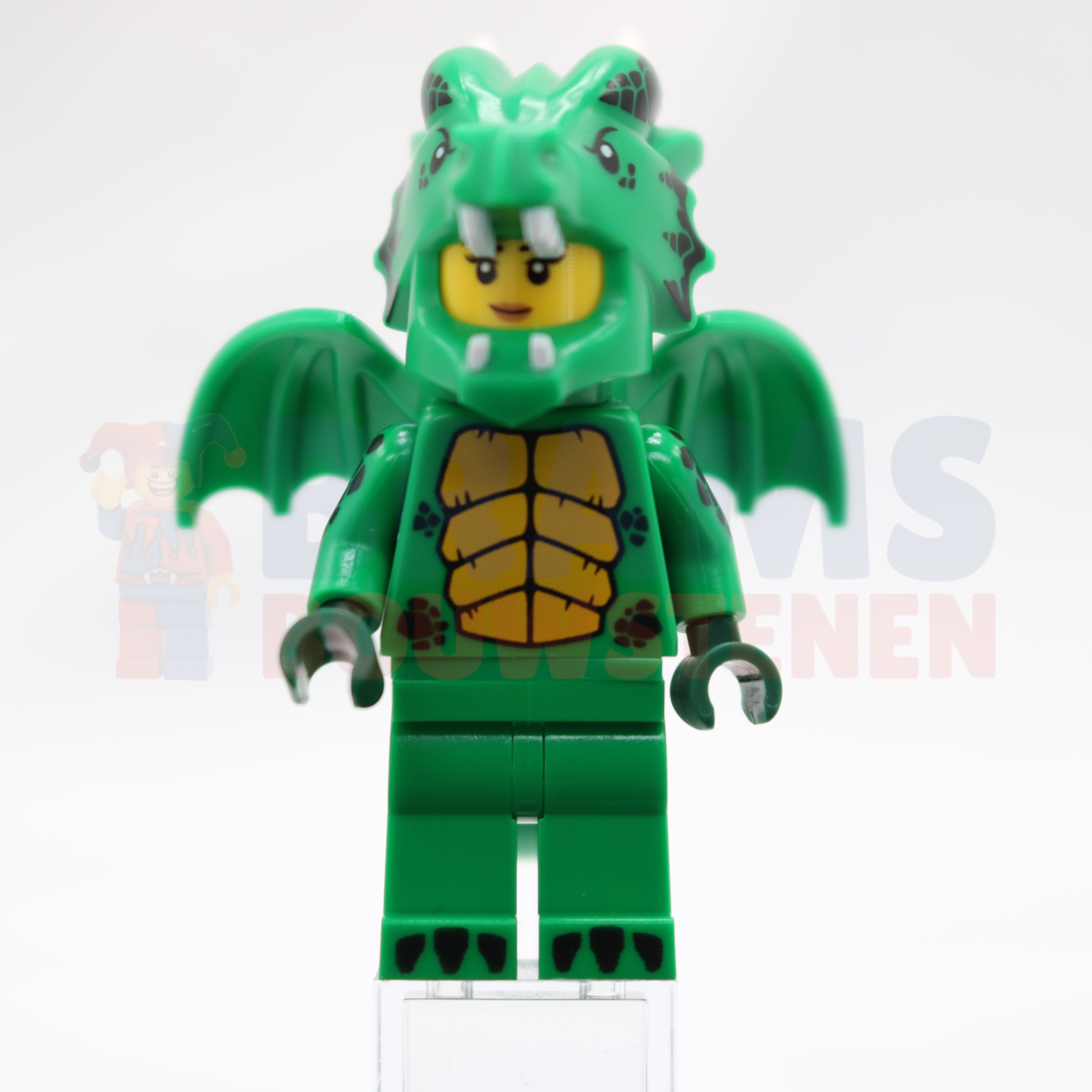 Set col23-12 - Green Dragon Costume, Series 23 (Complete Set with Stand and Accessories)