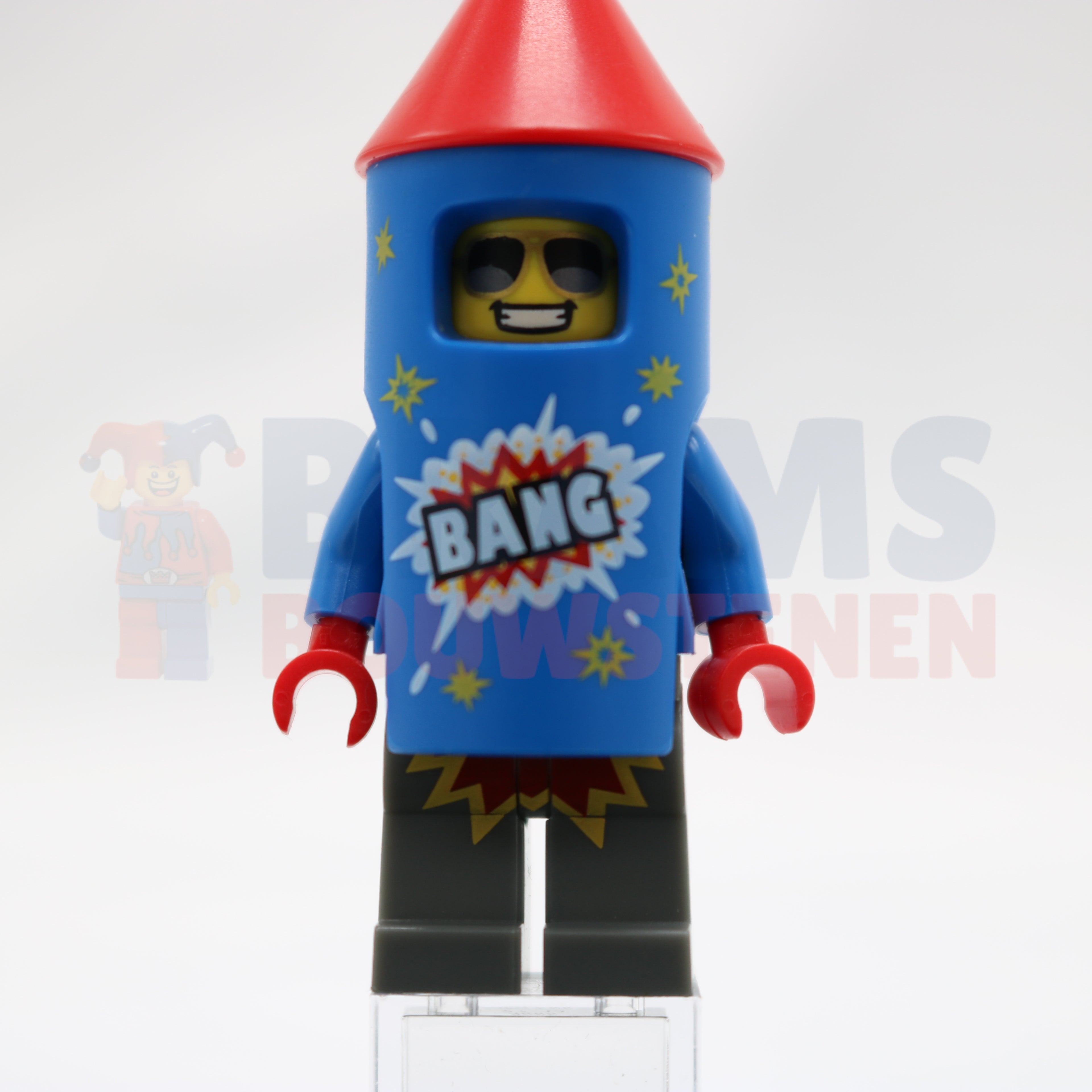 Minifig col316 - Firework Guy, Series 18 (Minifigure Only without Stand and Accessories)