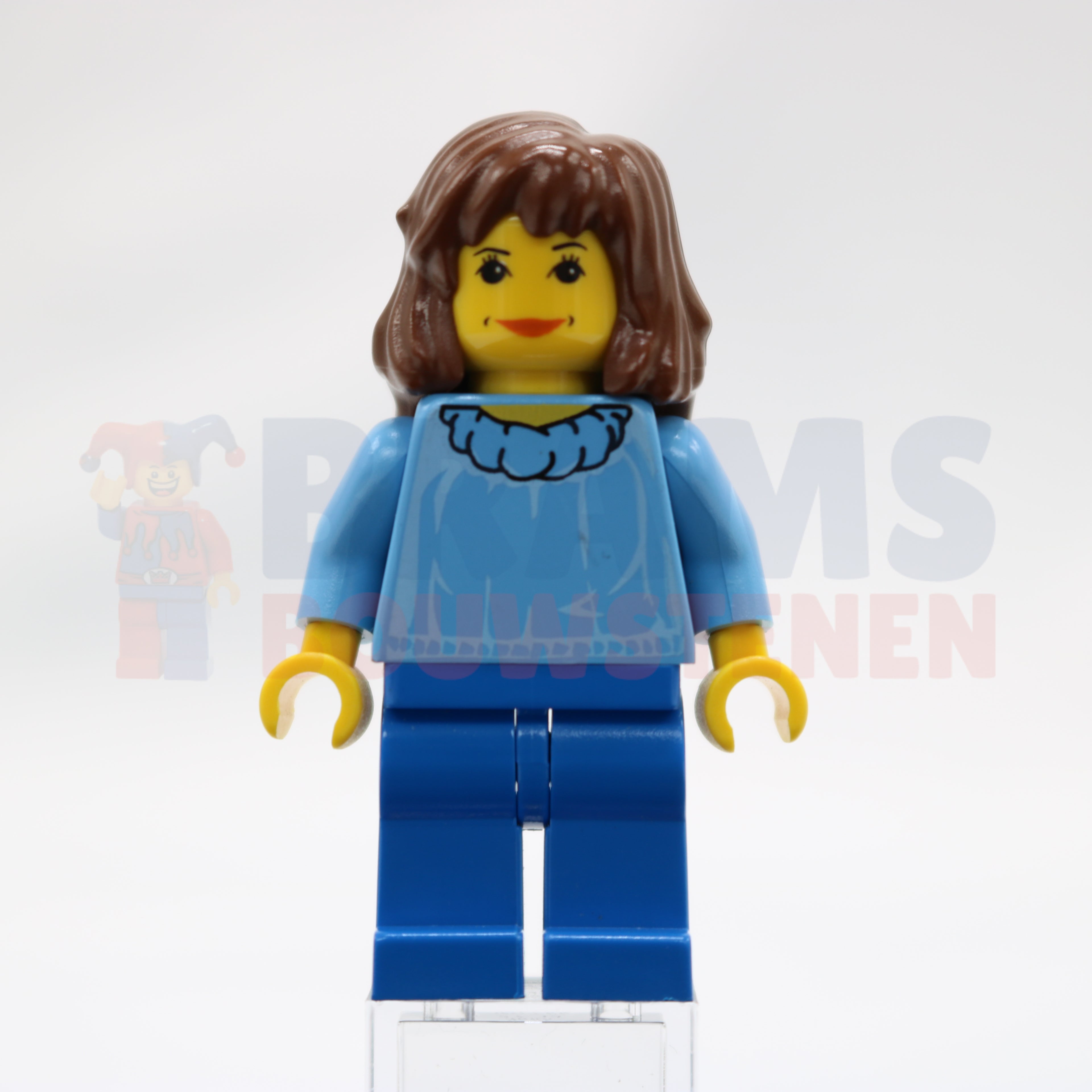 Minifig hp001 - Hermione Granger - Medium Blue Torso, Blue Legs