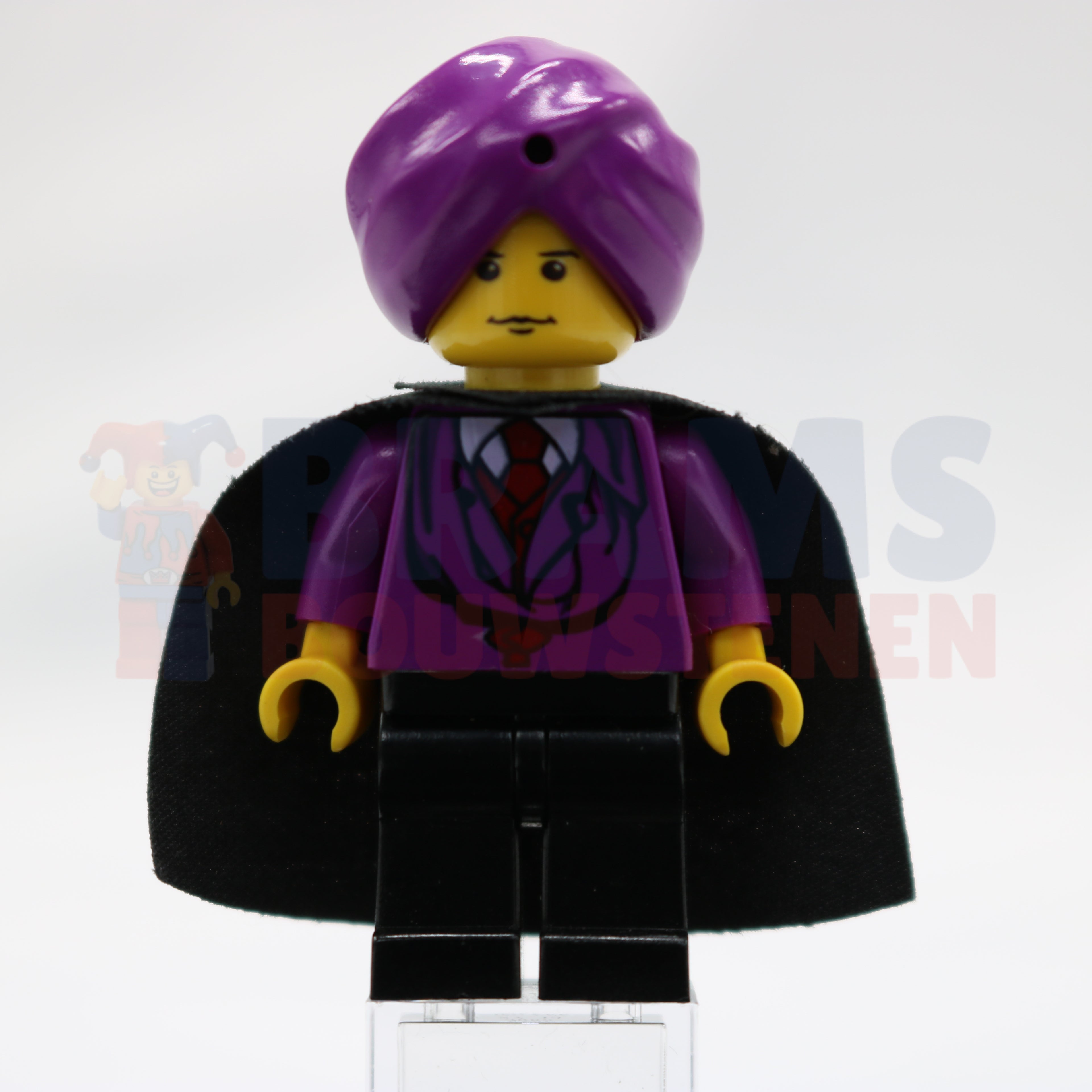 Minifig hp011 - Professor Quirinus Quirrell - Yellow Head, Purple Turban and Torso