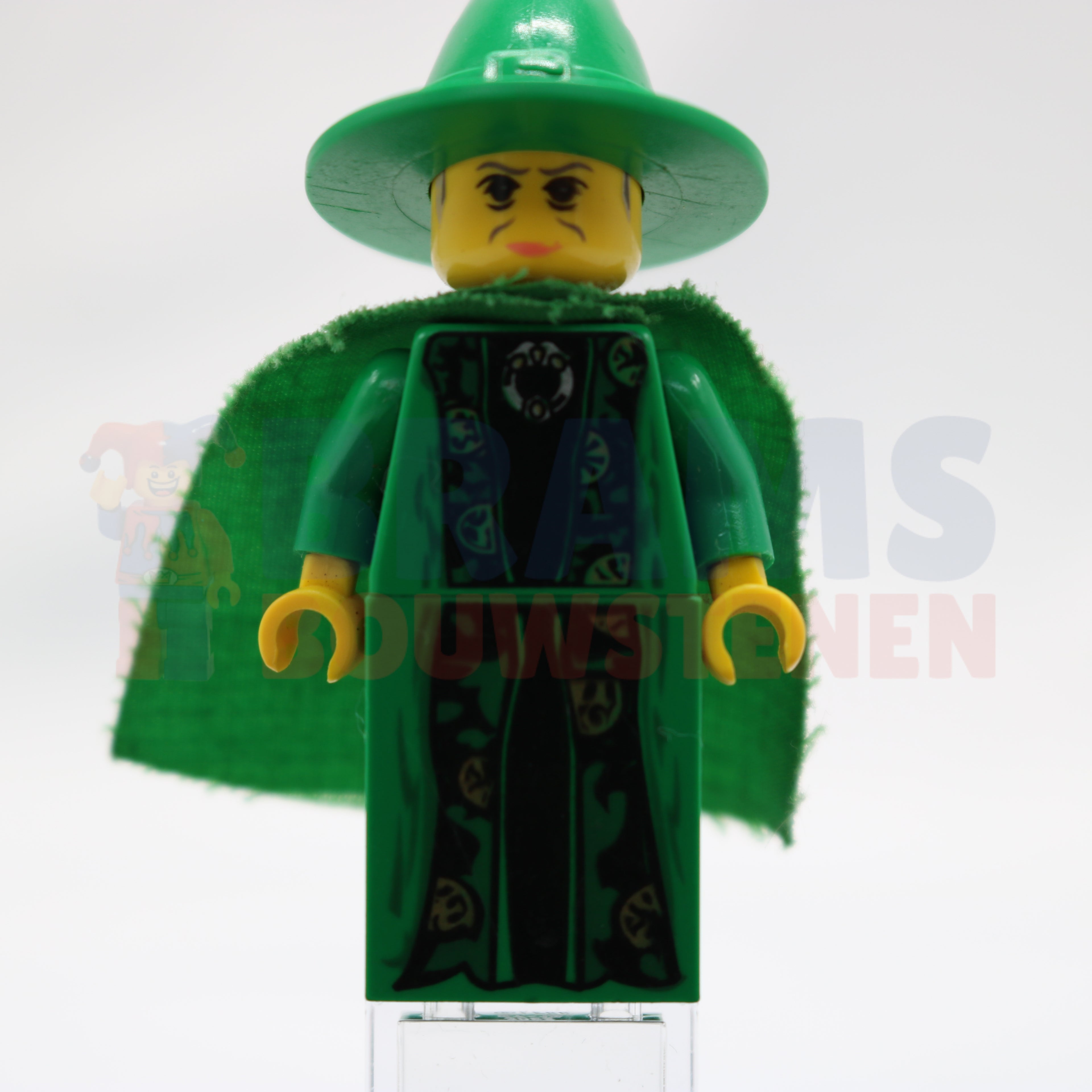 Minifig hp022 - Professor Minerva McGonagall - Green Robe and Cape