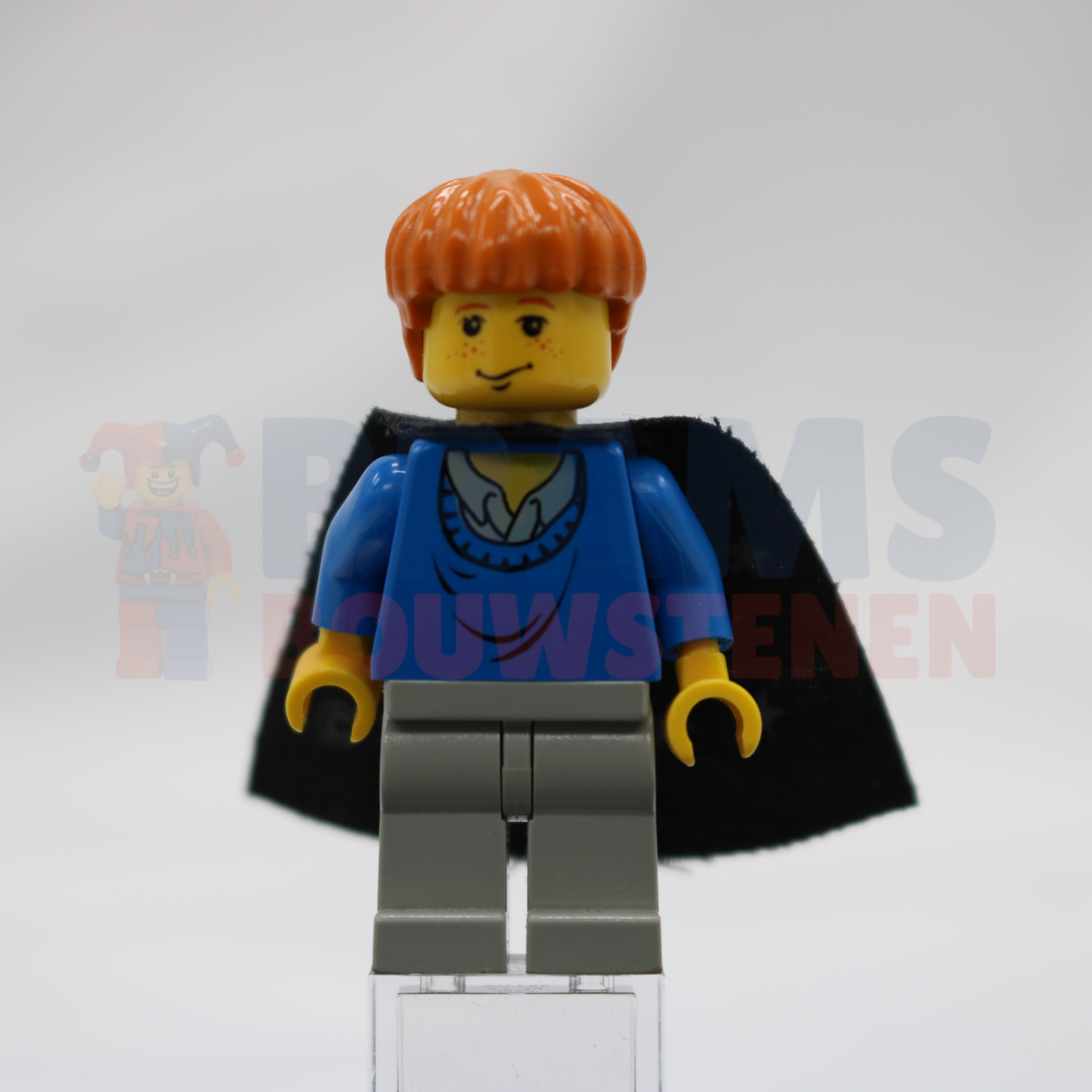 Minifig hp034 - Ron Weasley - Blue Sweater, Black Cape with Stars