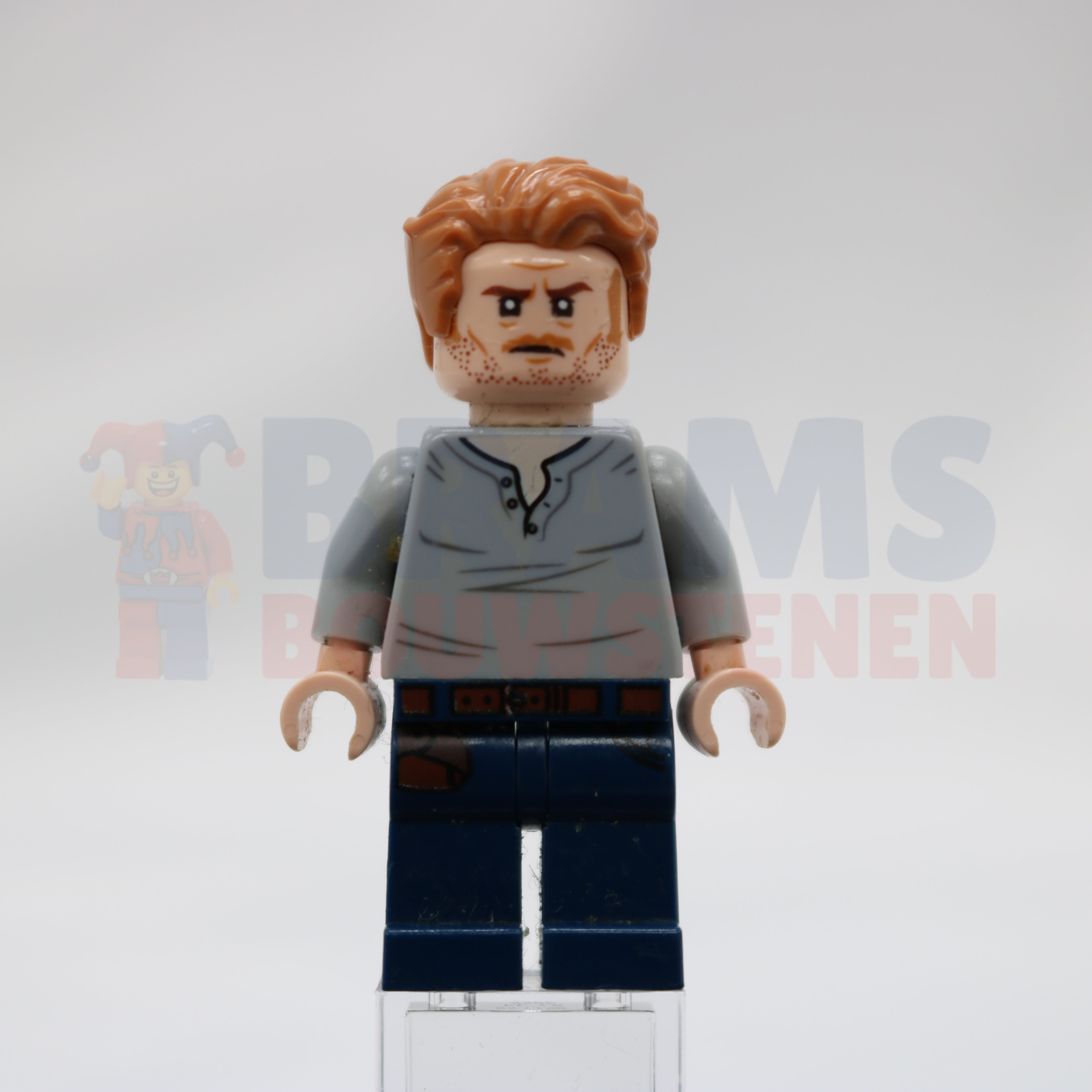 Minifig jw048 - Owen Grady - Open Neck Shirt