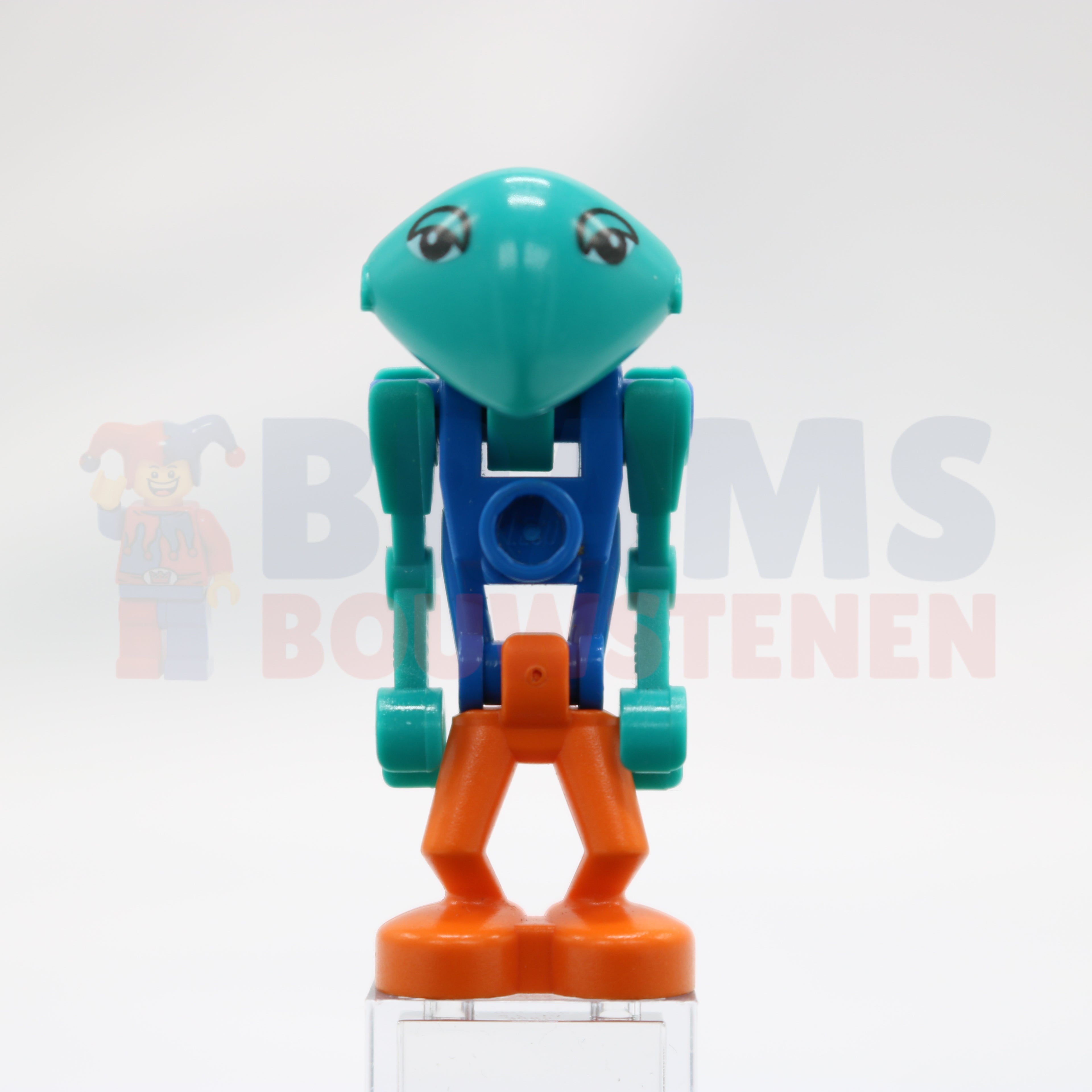 Minifig lom018 - Life on Mars (LoM) Martian - Blue Body, Orange Legs