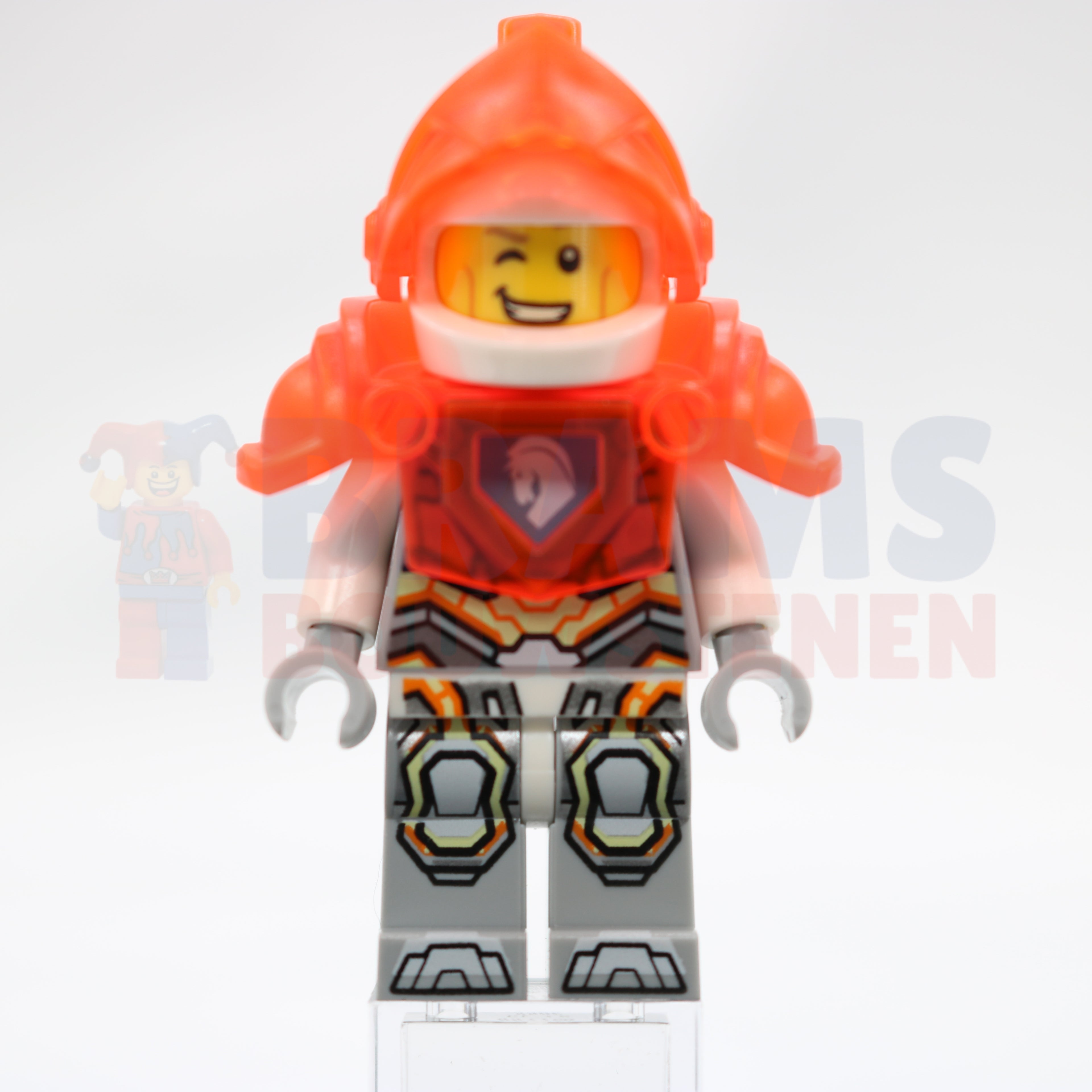 Minifig nex080 - Lance Richmond - Trans-Neon Orange Visor and Armor