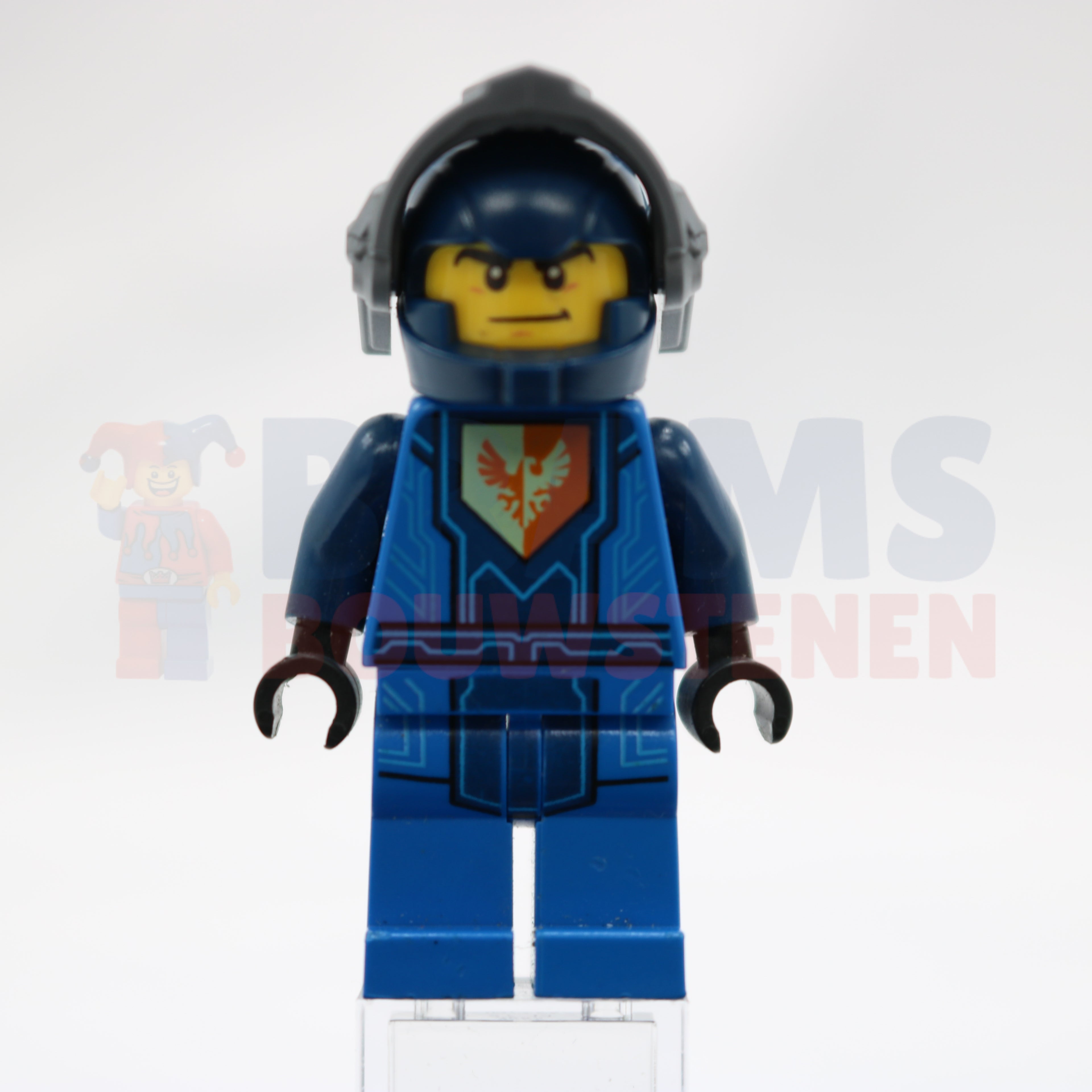 Minifig nex083 - Clay Moorington - Dark Blue Helmet, Flat Silver Visor (Battle Suit Clay)