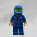Minifig oct023 - Octan - Blue Oil, Blue Legs, Blue Helmet, Trans-Light Blue Visor