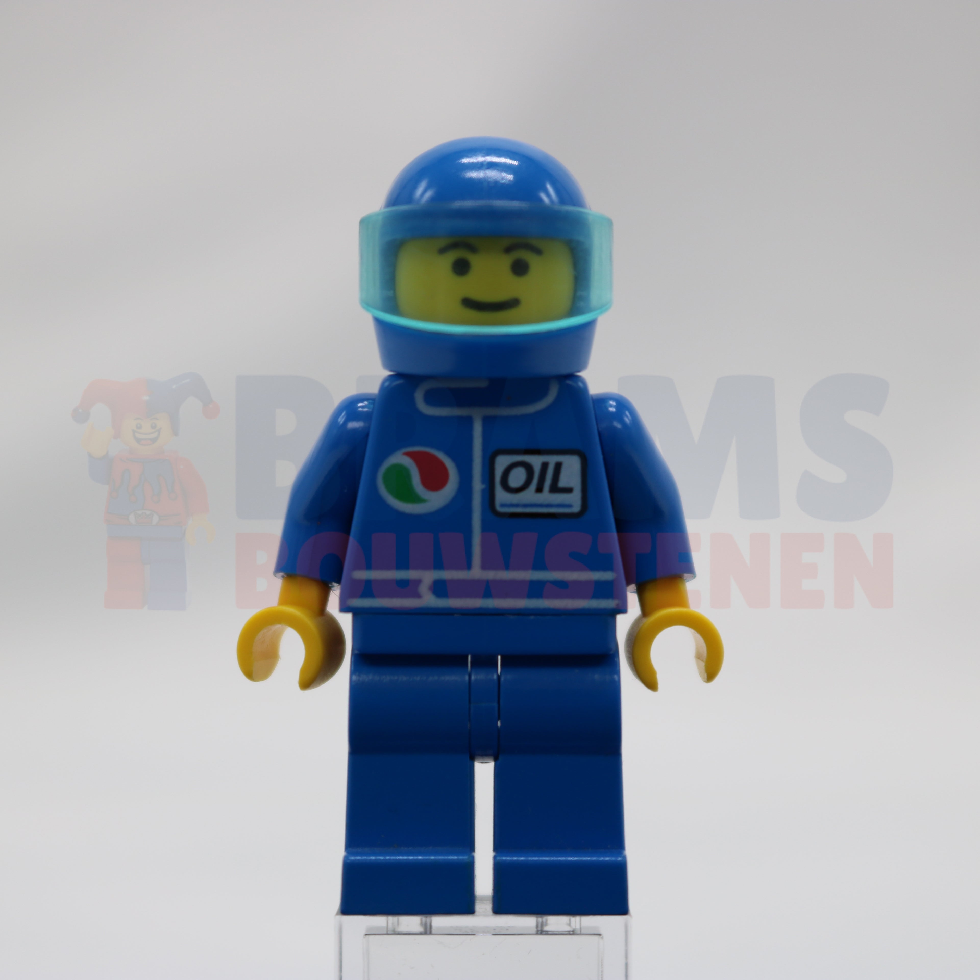 Minifig oct023 - Octan - Blue Oil, Blue Legs, Blue Helmet, Trans-Light Blue Visor