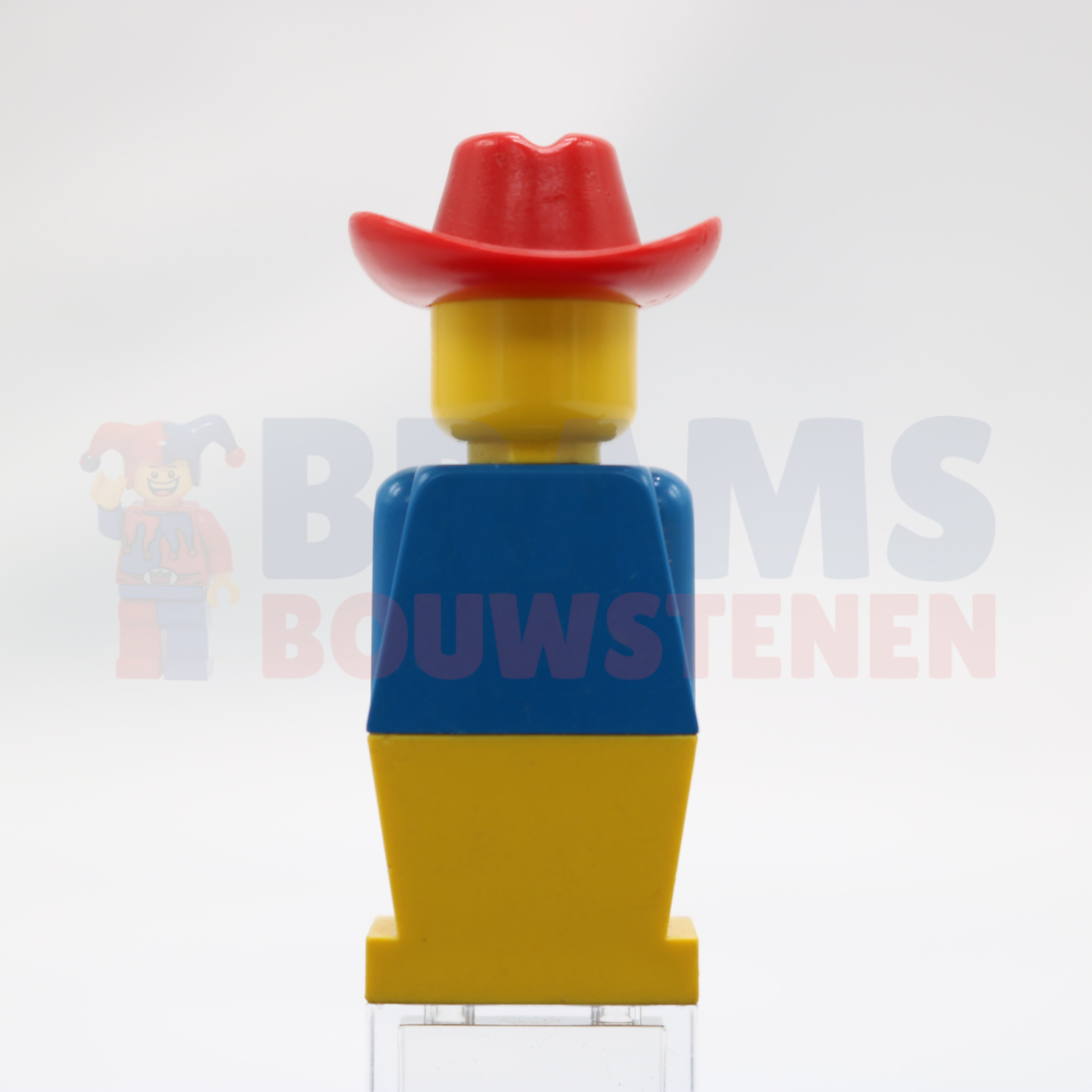 Minifig old041 - Legoland - Blue Torso, Yellow Legs, Red Cowboy Hat