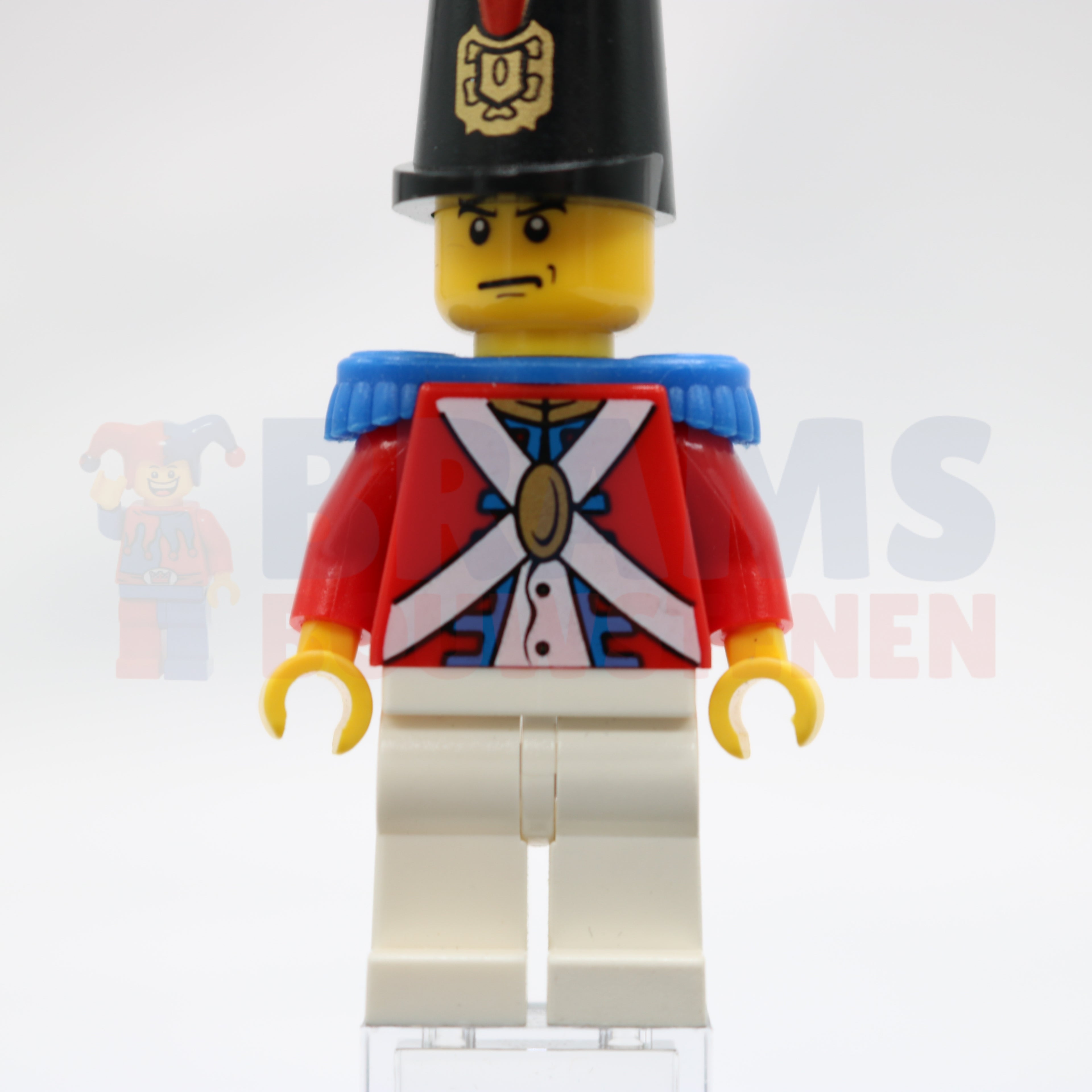Minifig pi090 - Imperial Soldier II - Shako Hat Printed, Scowl