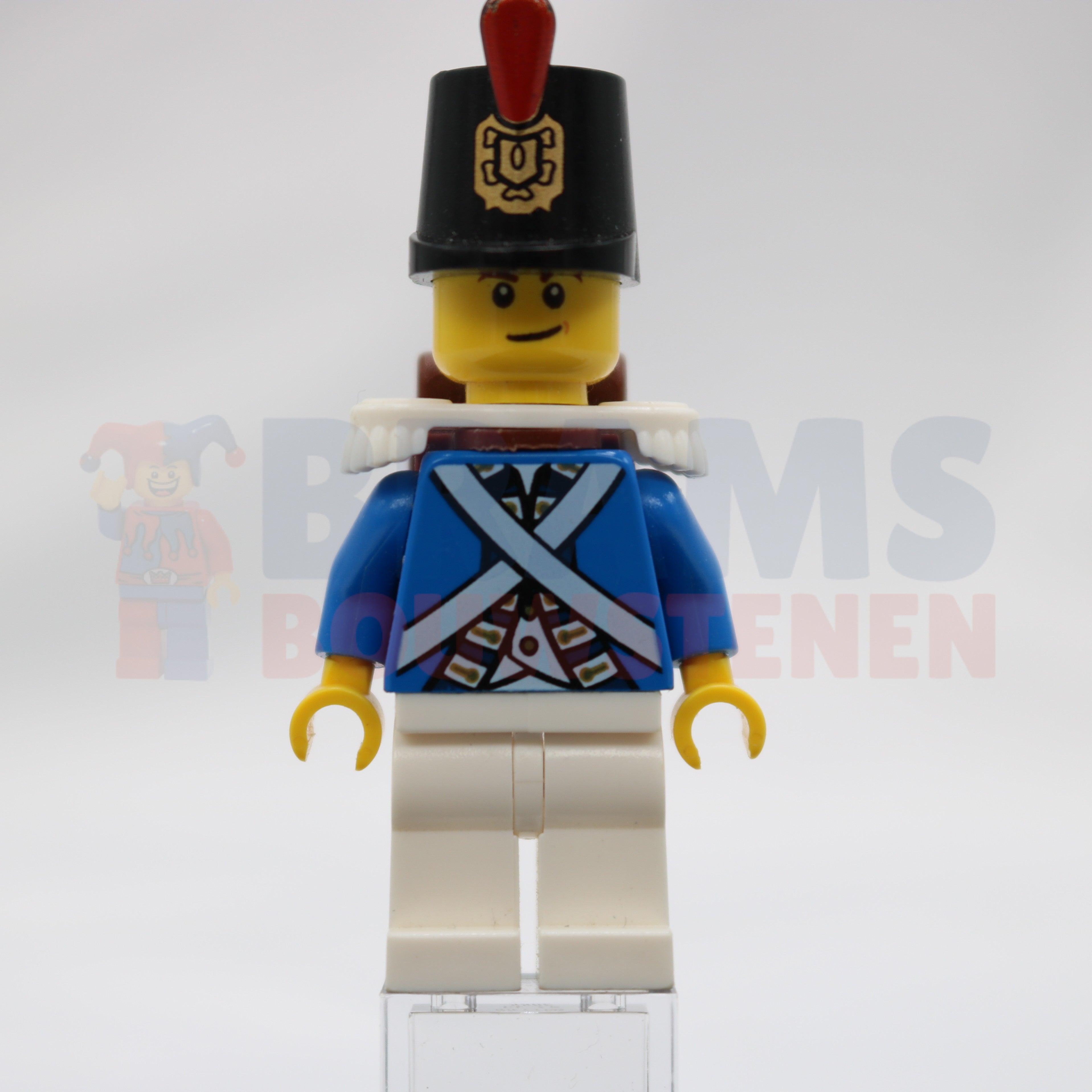 Minifig pi153 - Bluecoat Soldier 2 - Lopsided Smile