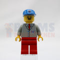 Minifig res003 - Coast Guard 2 - Red Legs, Blue Cap, Mustache