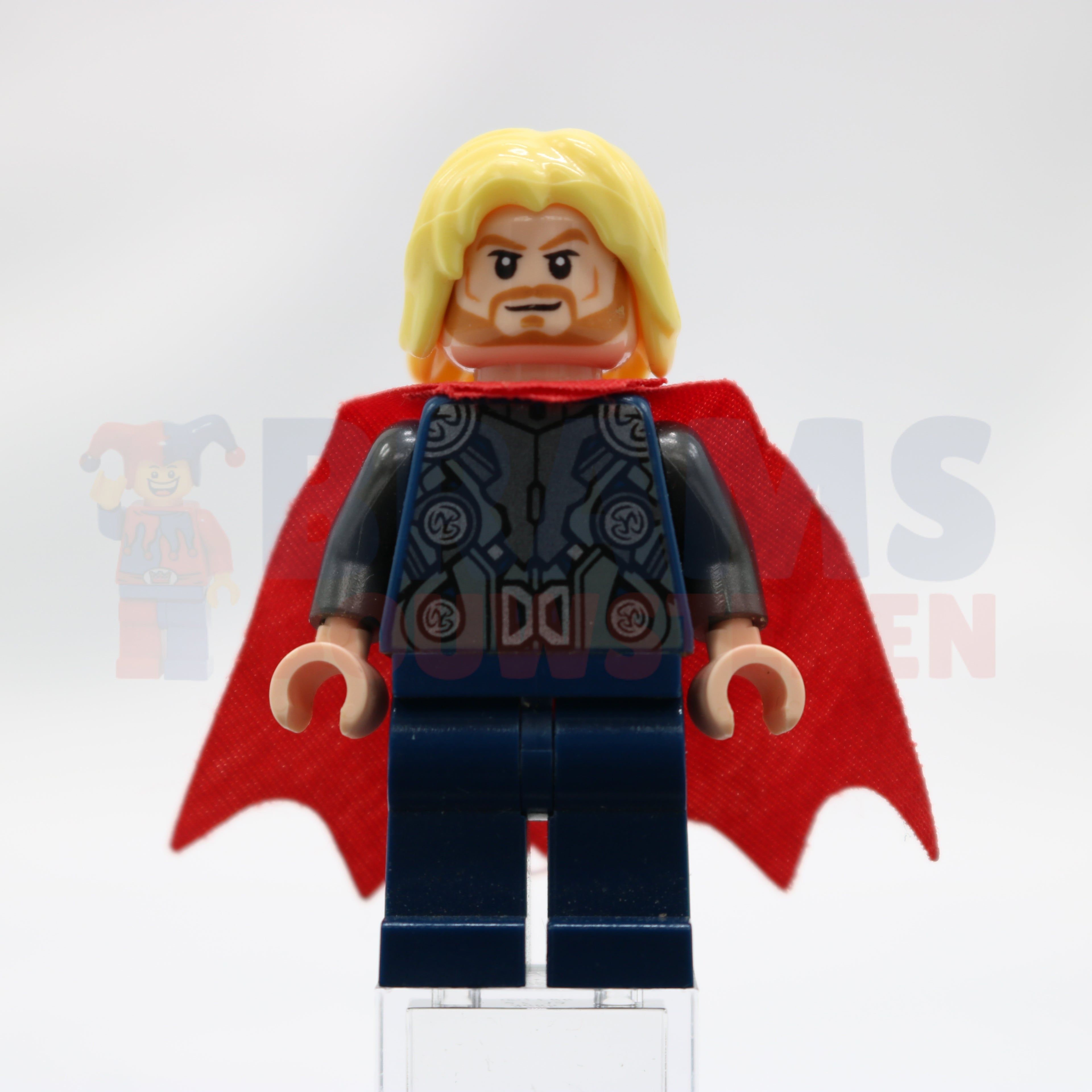 Minifig sh0170 - Thor - Spongy Cape, Dark Blue Legs