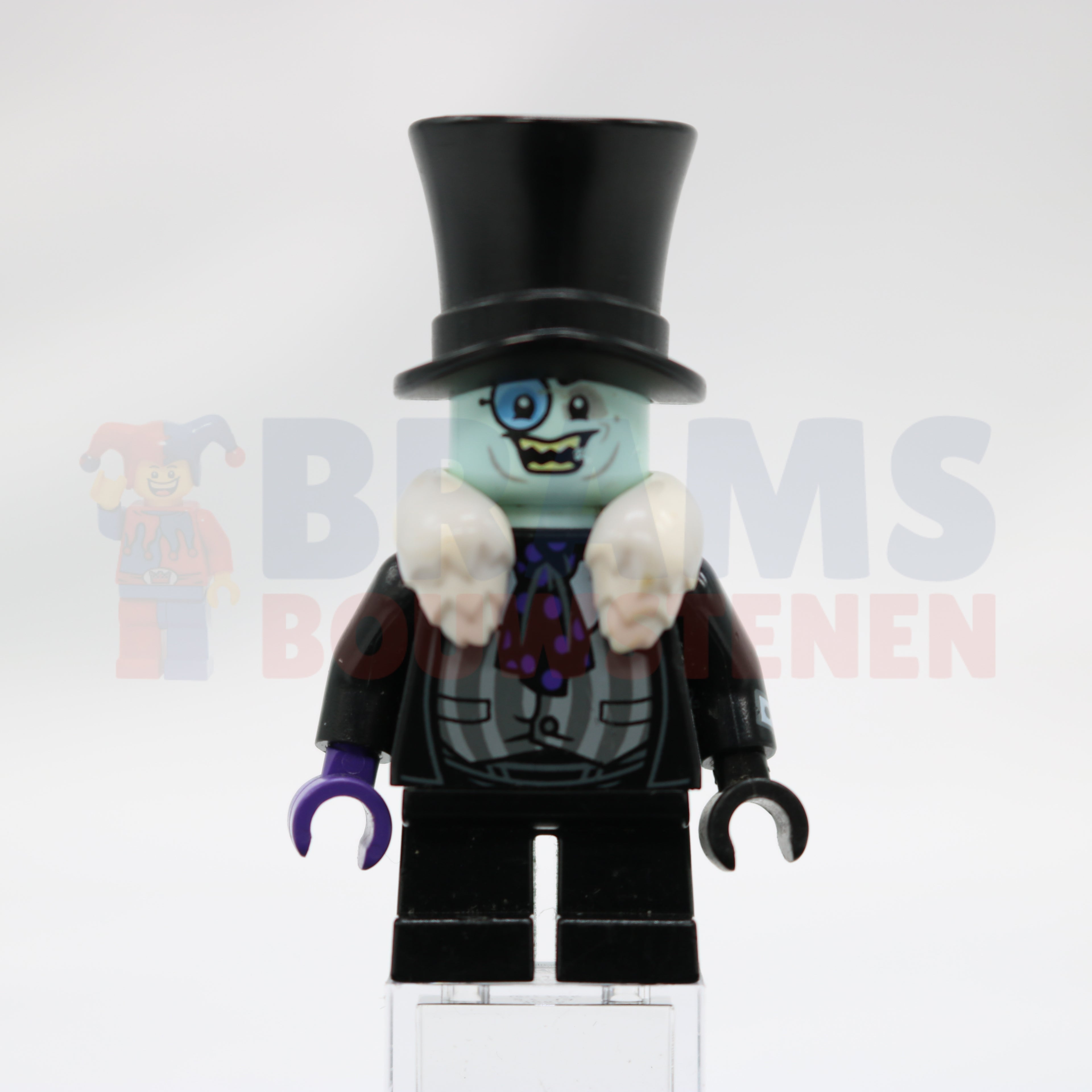 Minifig sh0314 - The Penguin - White Fur Collar, Smile