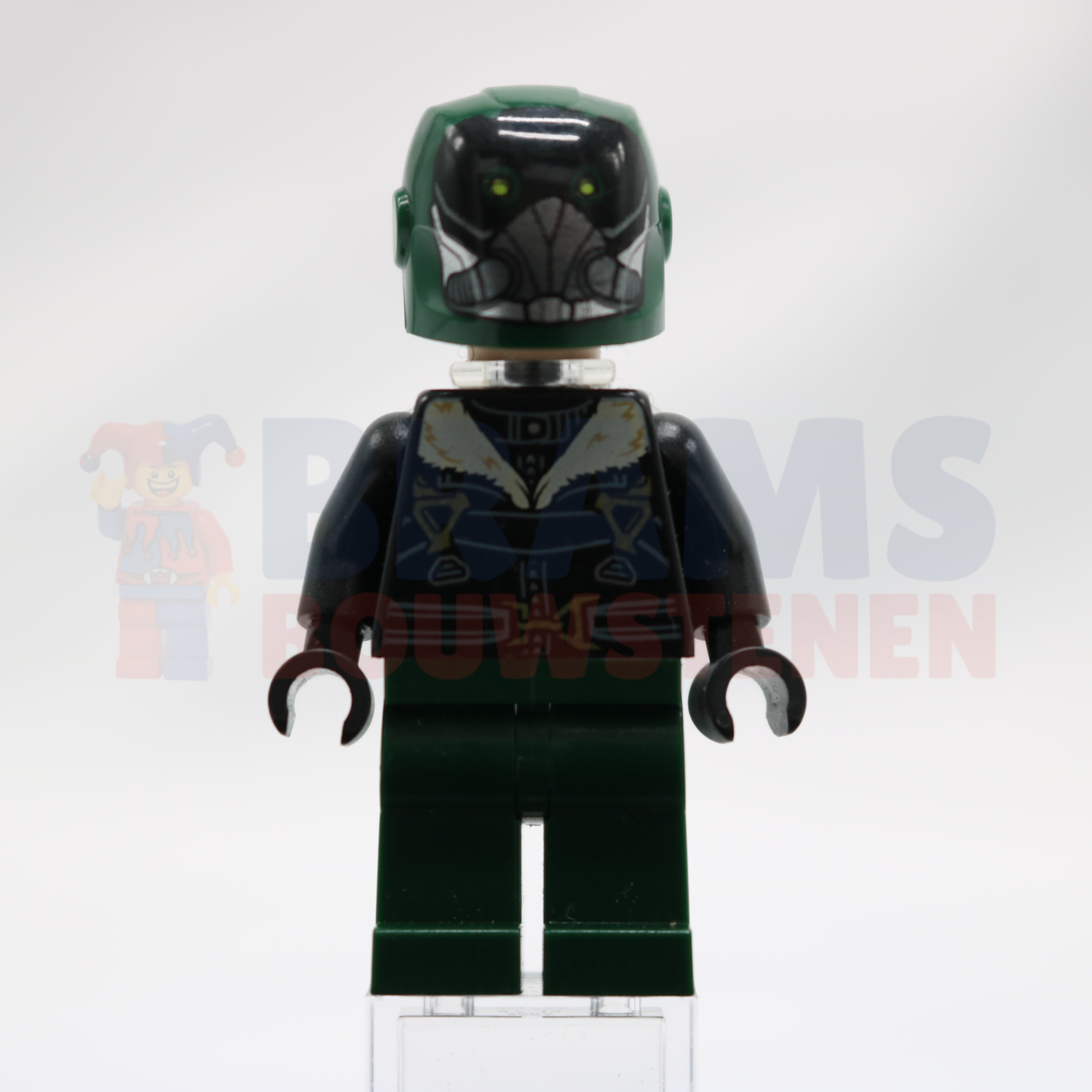 Minifig sh0403 - Vulture - Dark Green Flight Suit, Black Bomber Jacket