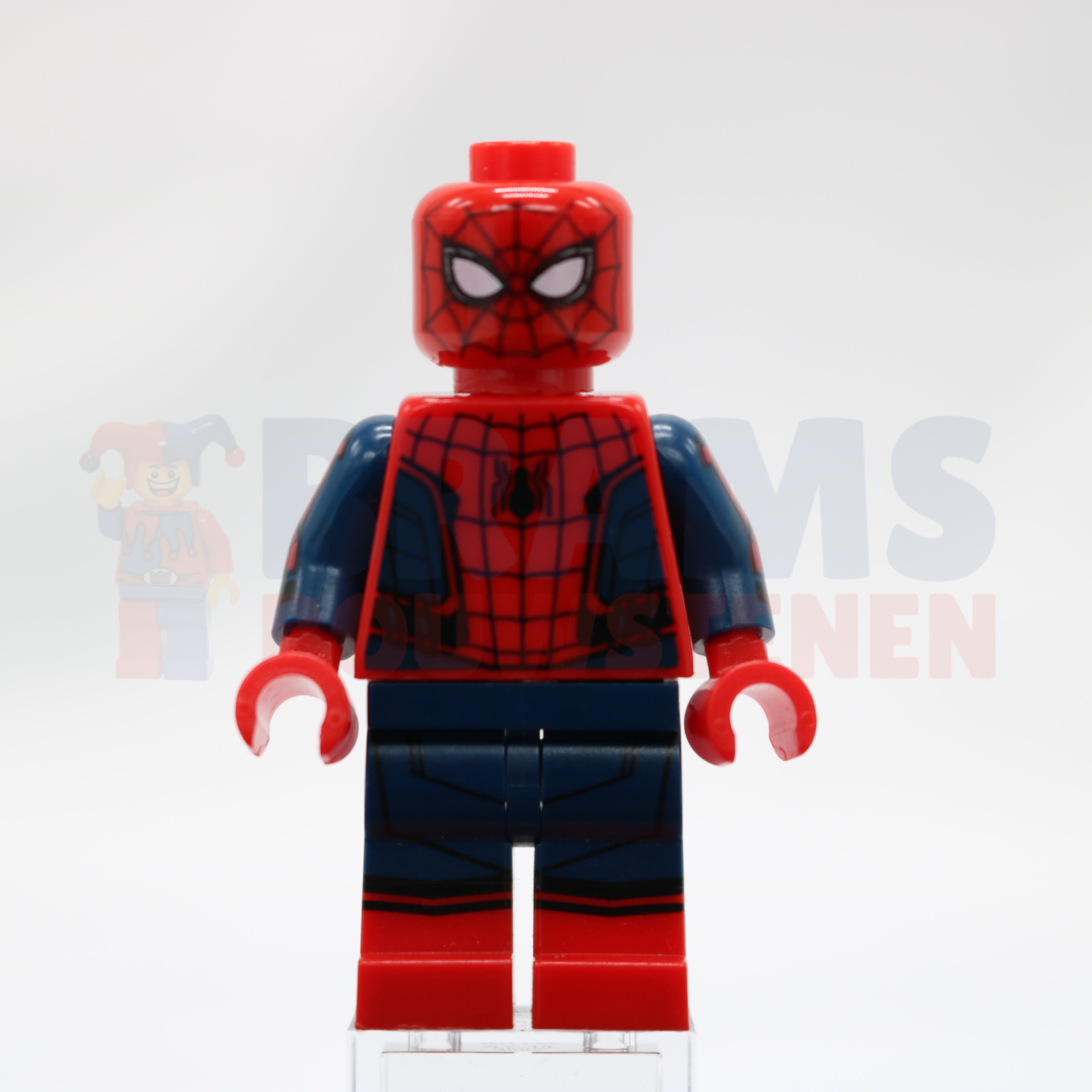 Minifig sh0420 - Spider-Man - Black Web Pattern, Red Torso Small Vest, Red Boots