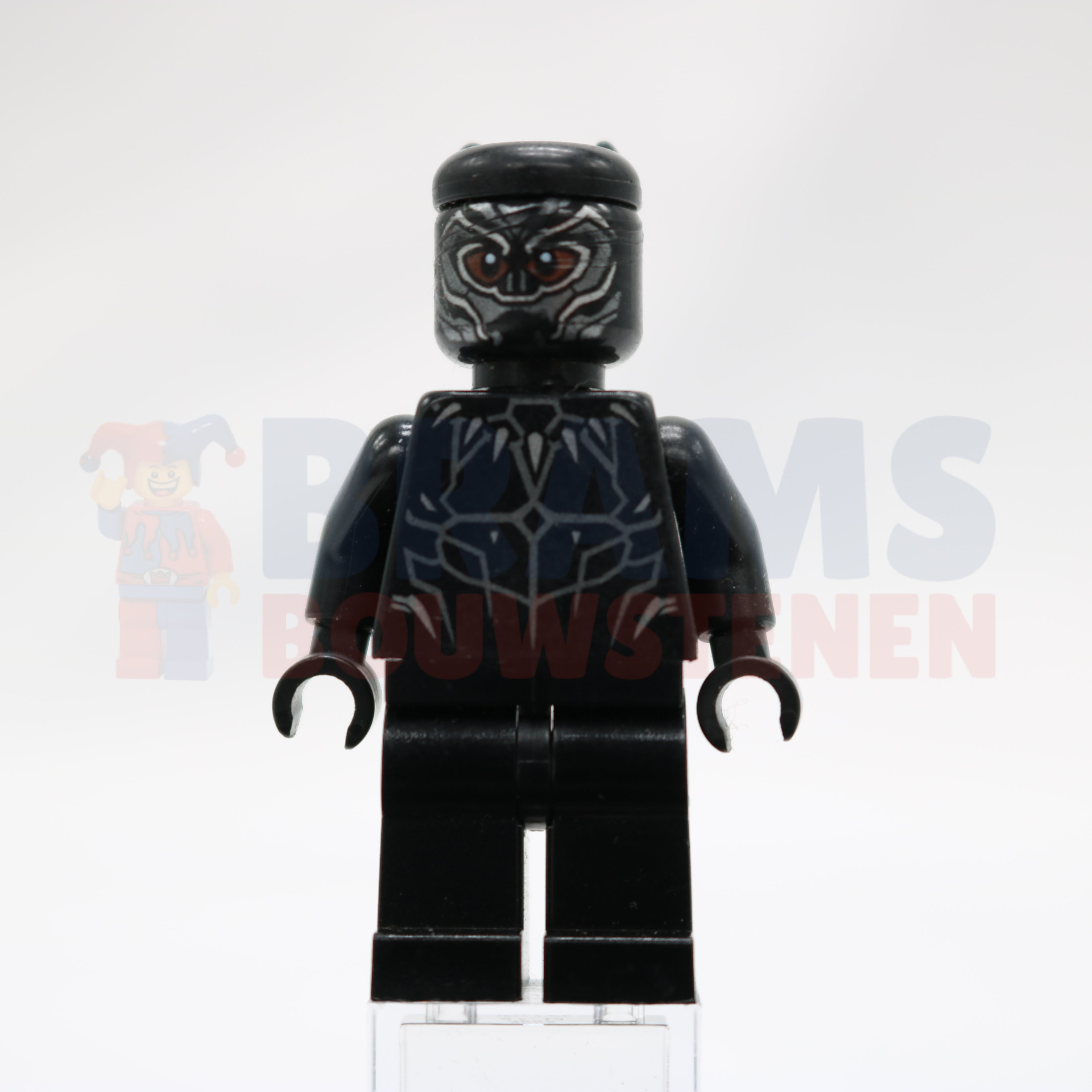 Minifig sh0466 - Black Panther - Claw Necklace, Reddish Brown Eyes