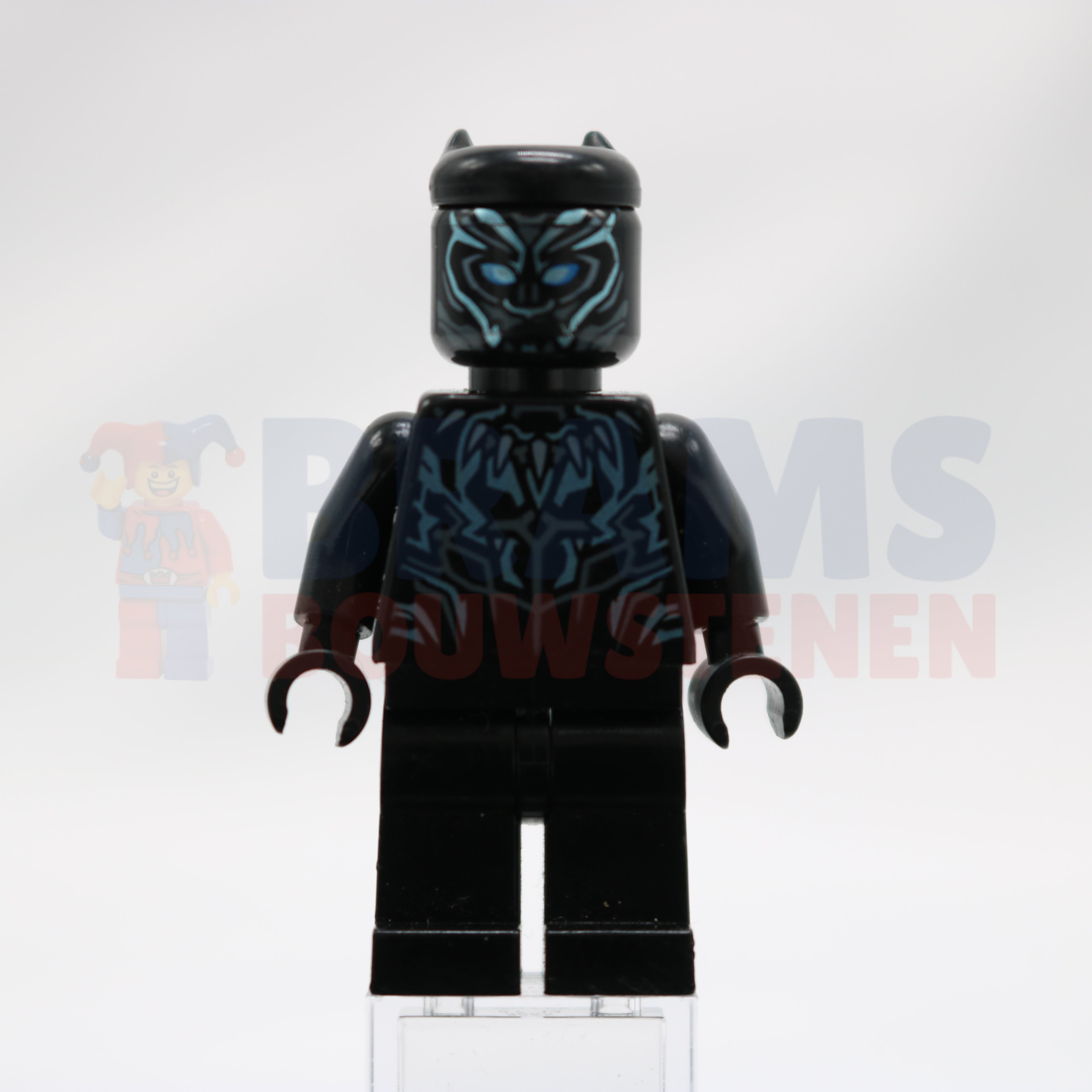 Minifig sh0478 - Black Panther - Claw Necklace, Metallic Light Blue Highlights