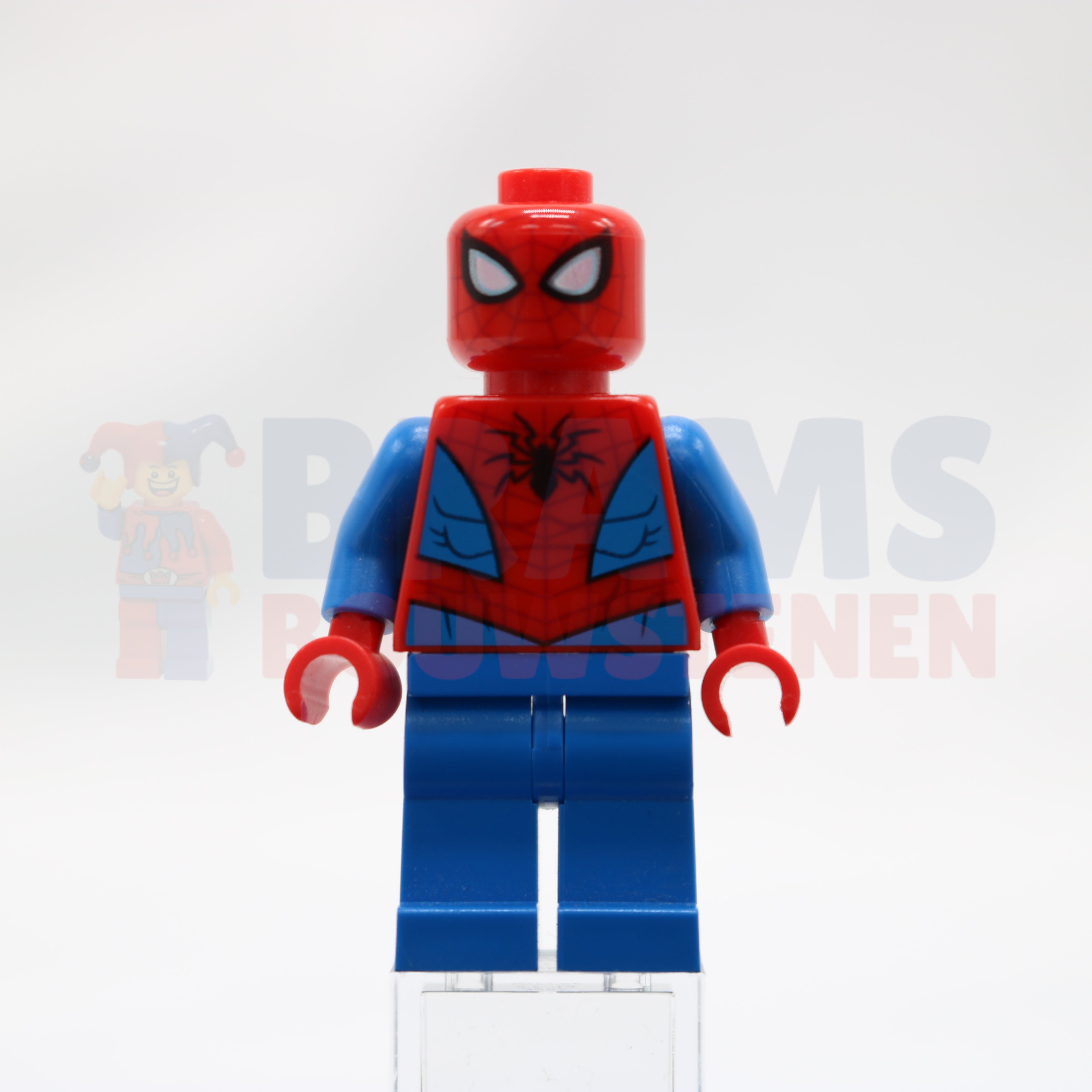 Minifig sh0546 - Spider-Man - Dark Red Web Pattern, Blue Legs