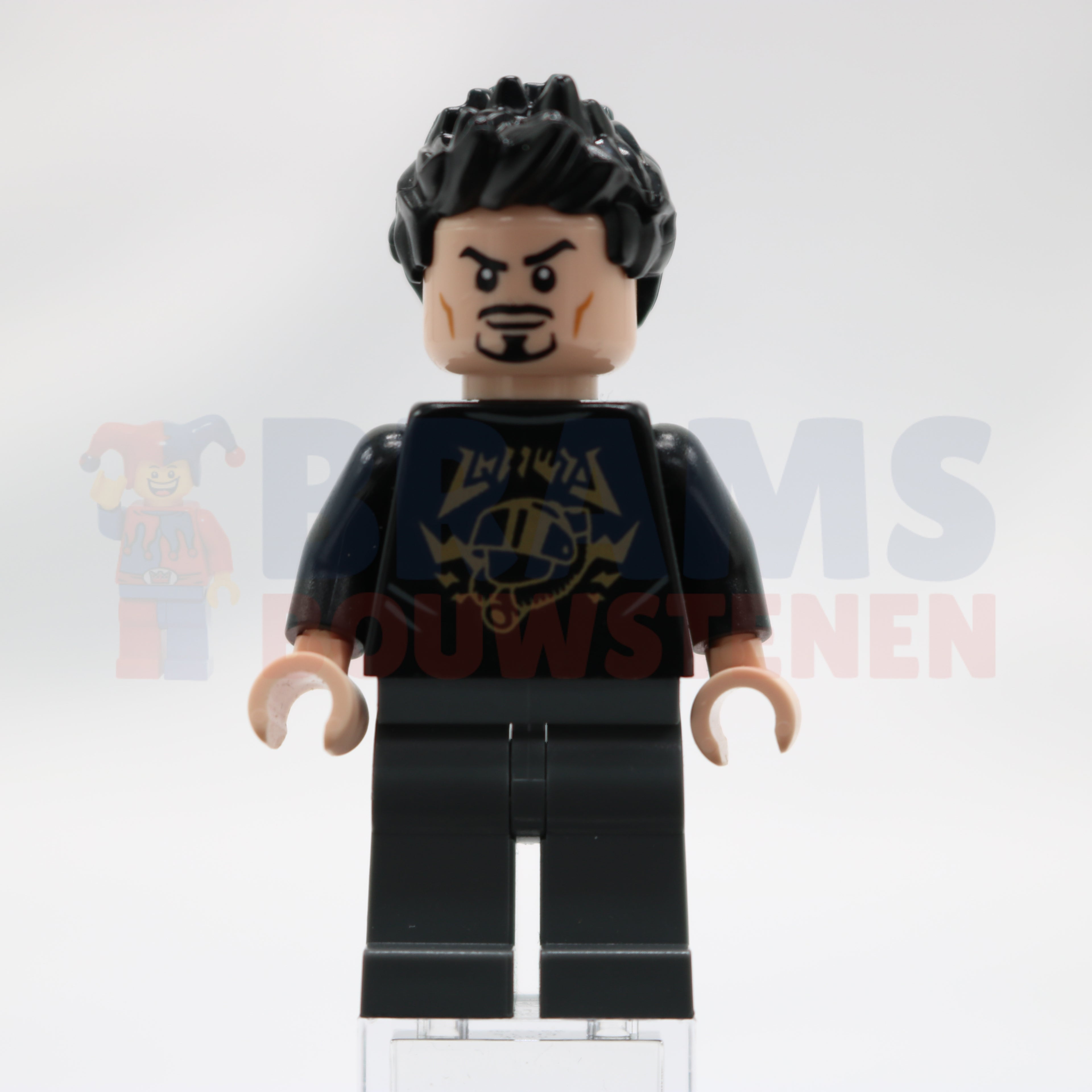 Minifig sh0747 - Tony Stark - Black Shirt with Gold Helmet