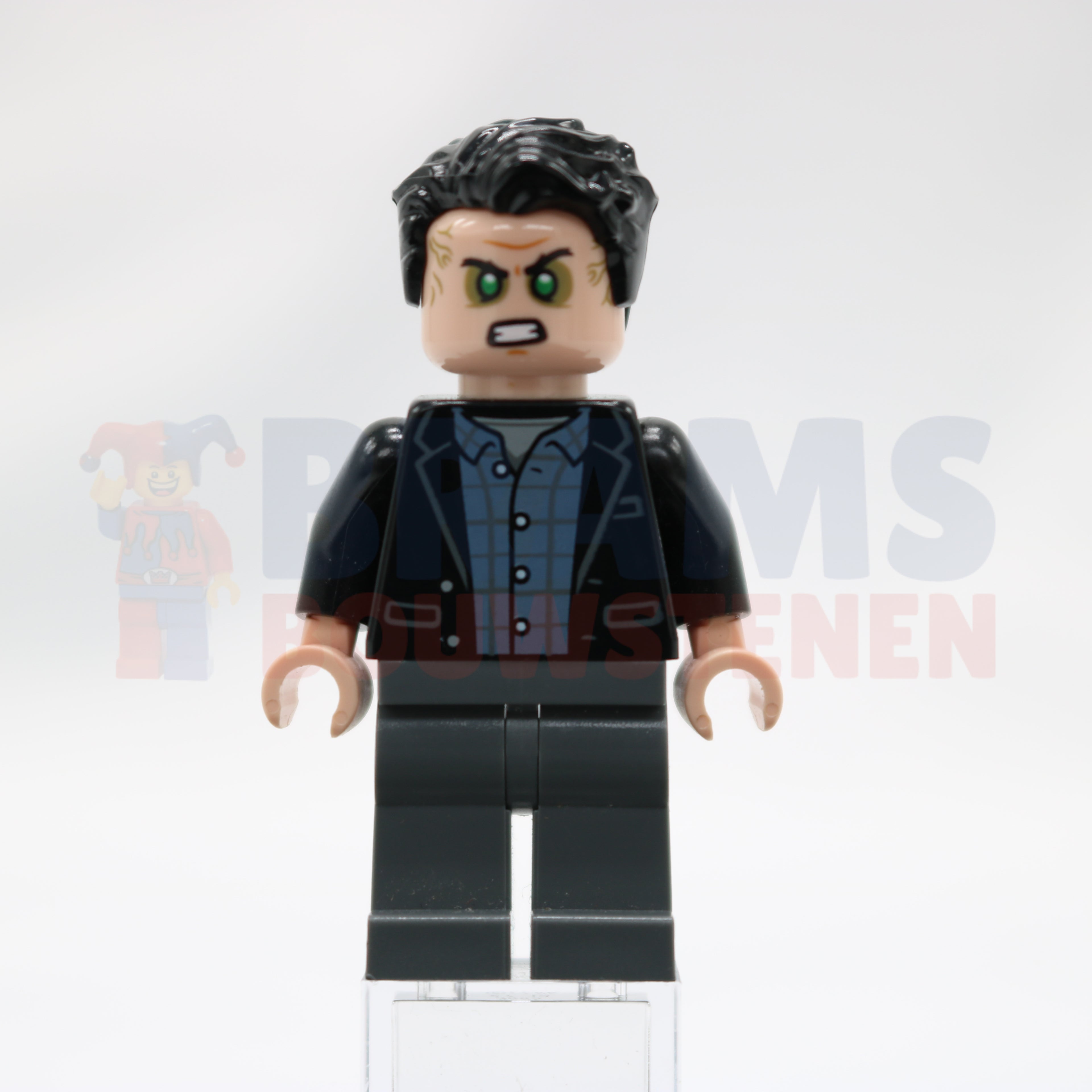 Minifig sh0854 - Bruce Banner - Dark Bluish Gray Legs