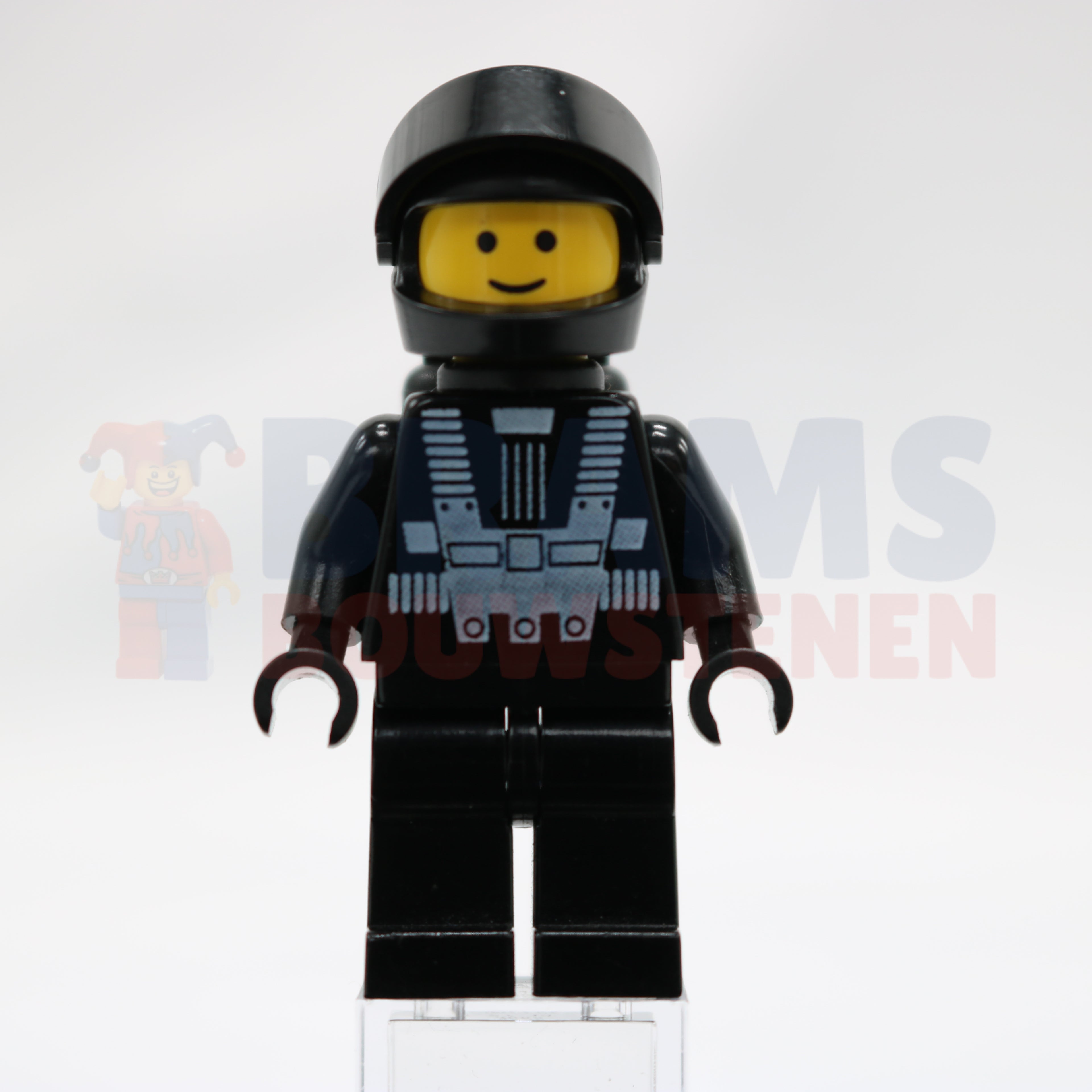 Minifig sp134 - Blacktron 1 with Back Print