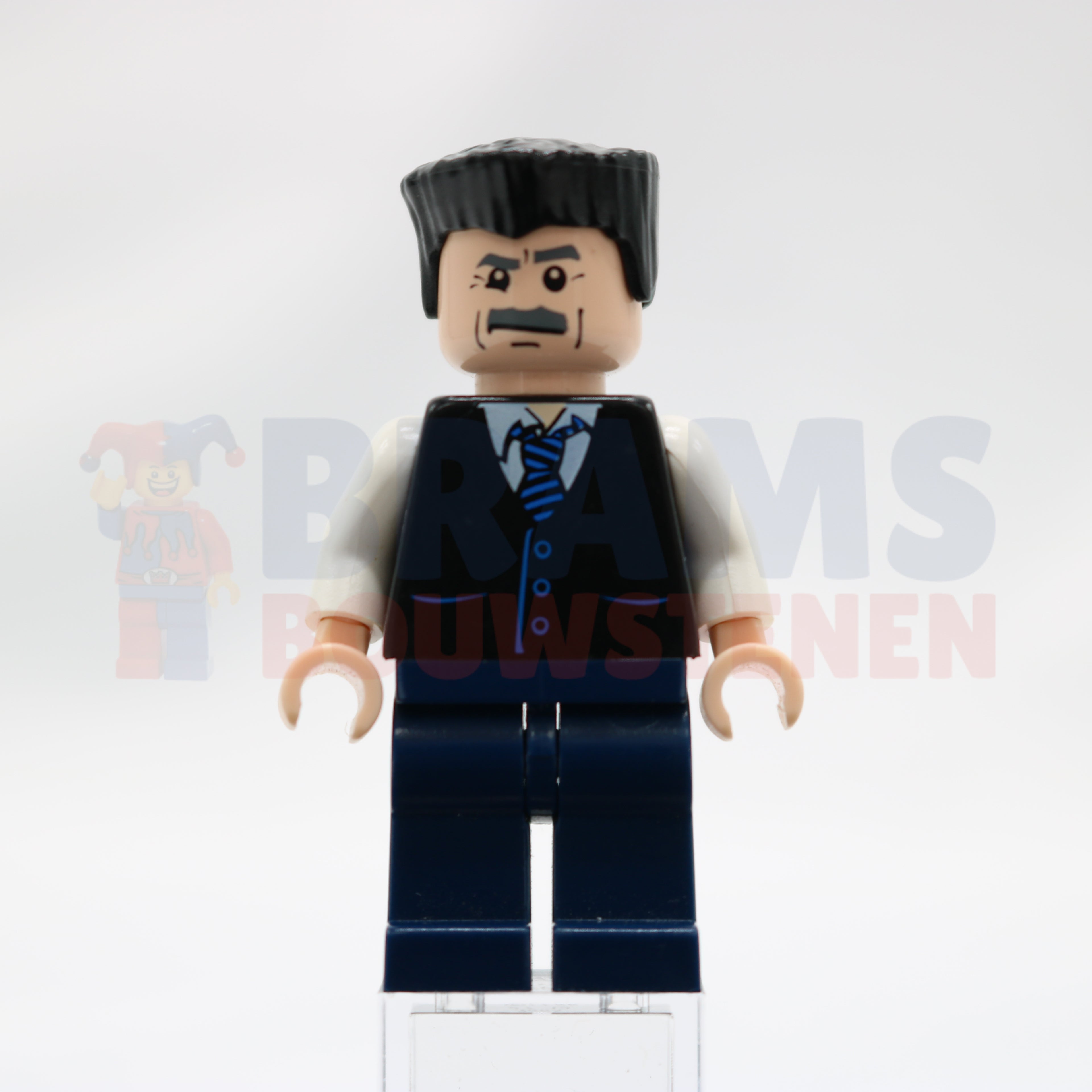 Minifig spd017 - J. Jonah Jameson - Vest with Striped Tie, Flat Top Hair