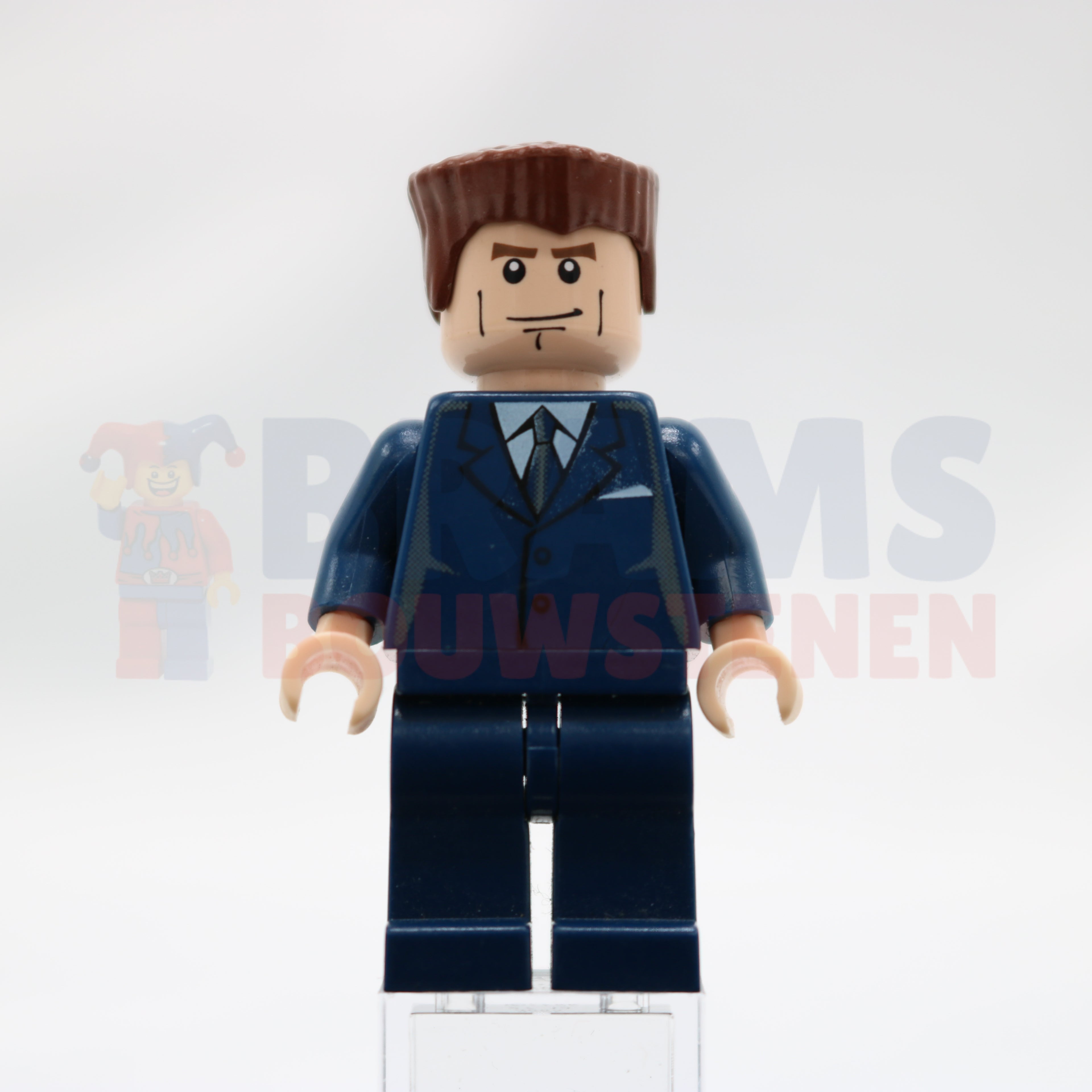 Minifig spd021 - Harry Osborn 1, Dark Blue Suit Torso, Dark Blue Legs
