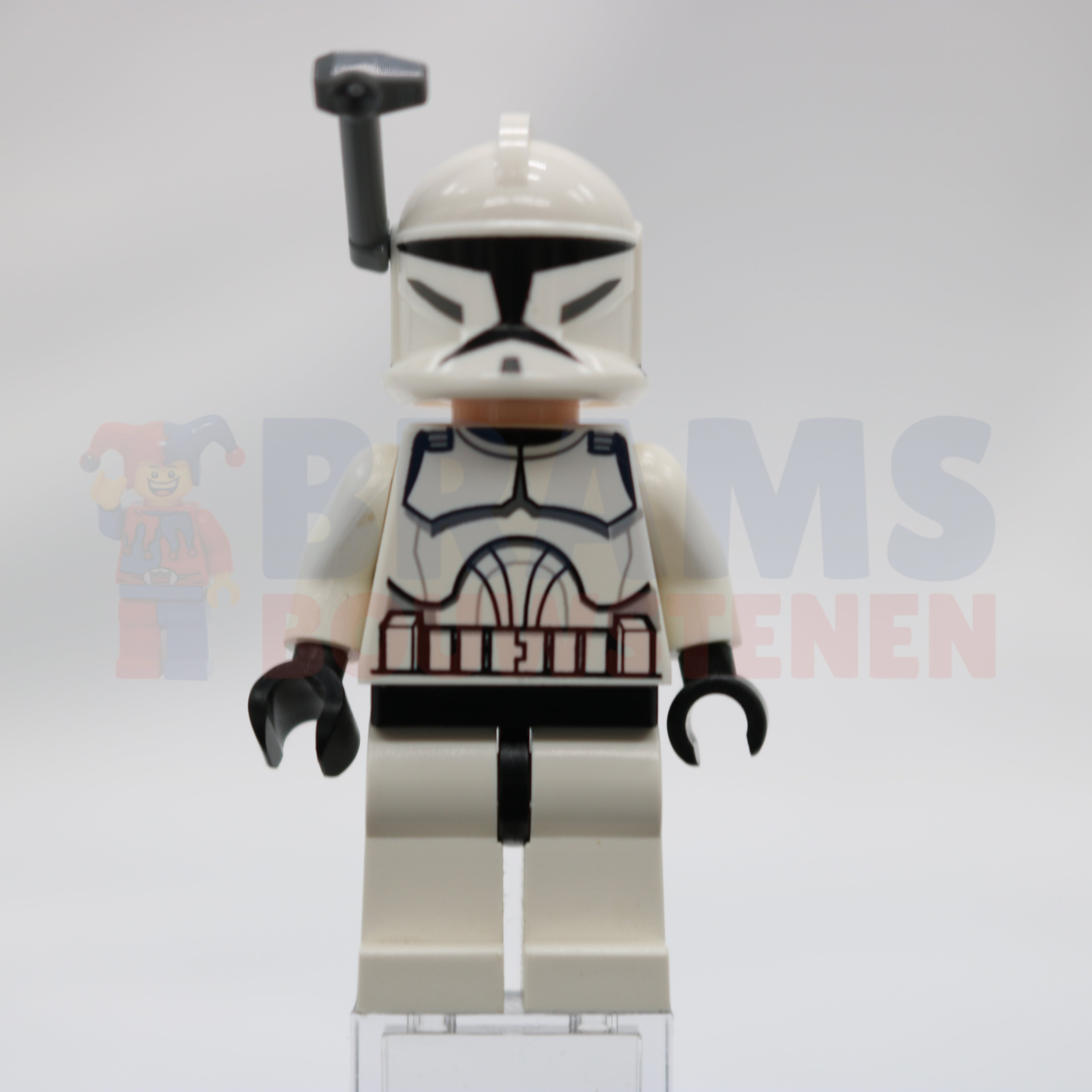 Minifig sw0200 - Clone Trooper (Phase 1) - Dark Bluish Gray Rangefinder, Large Eyes