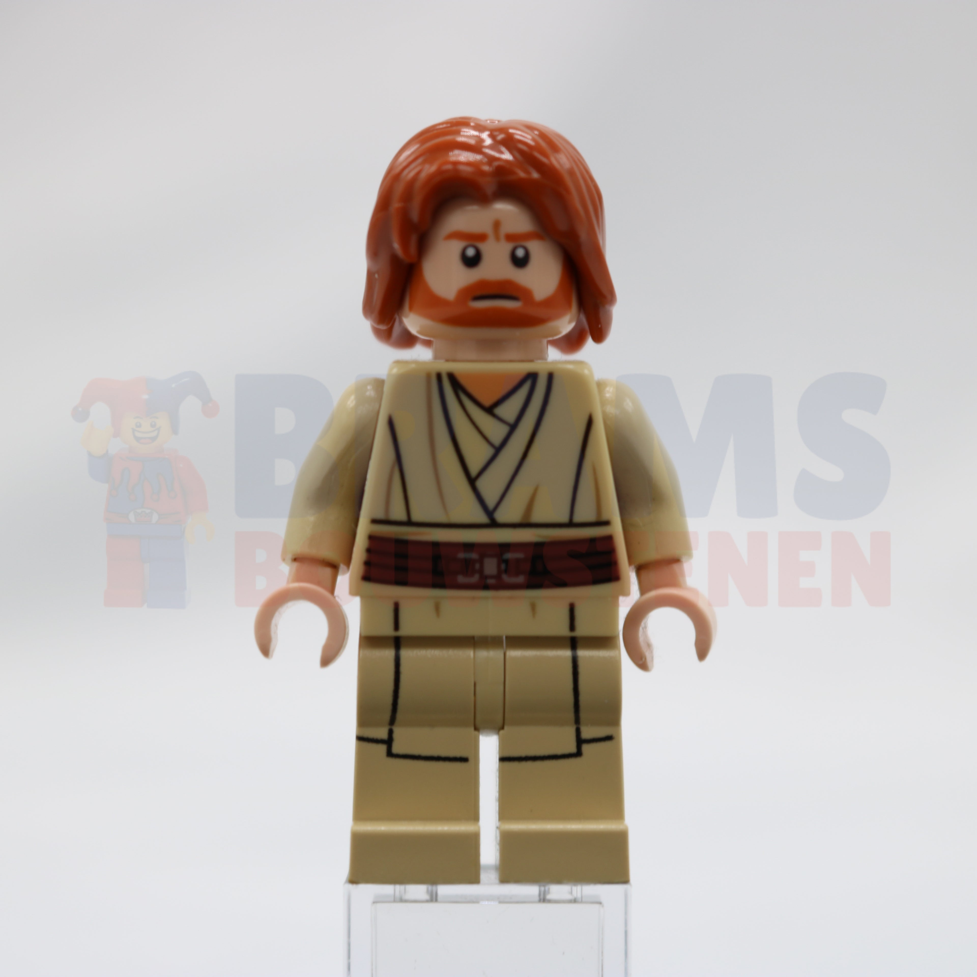 Minifig sw0489 - Obi-Wan Kenobi (Mid-Length Tousled with Center Part Hair)
