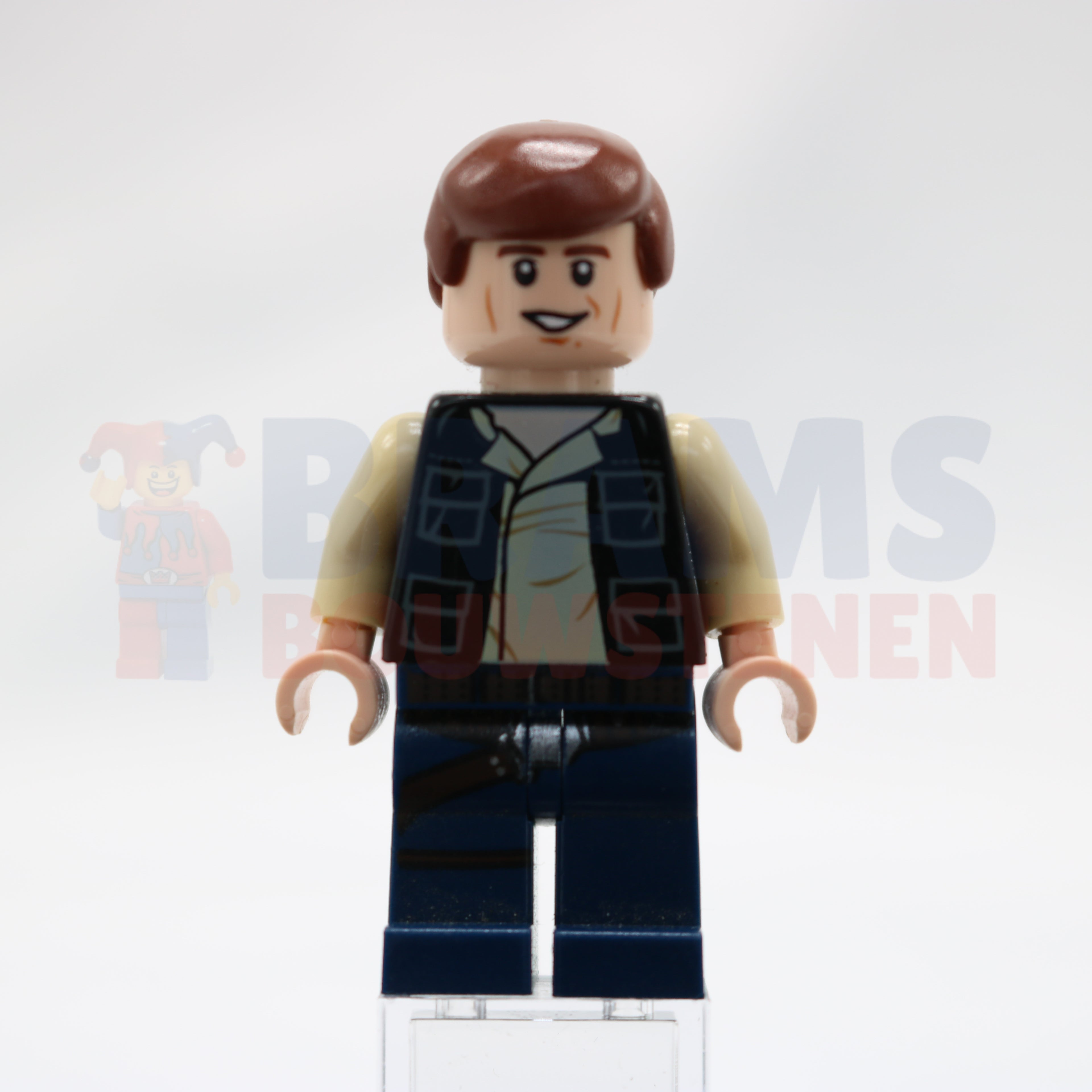Minifig sw0539 - Han Solo, Dark Blue Legs, Vest with Pockets