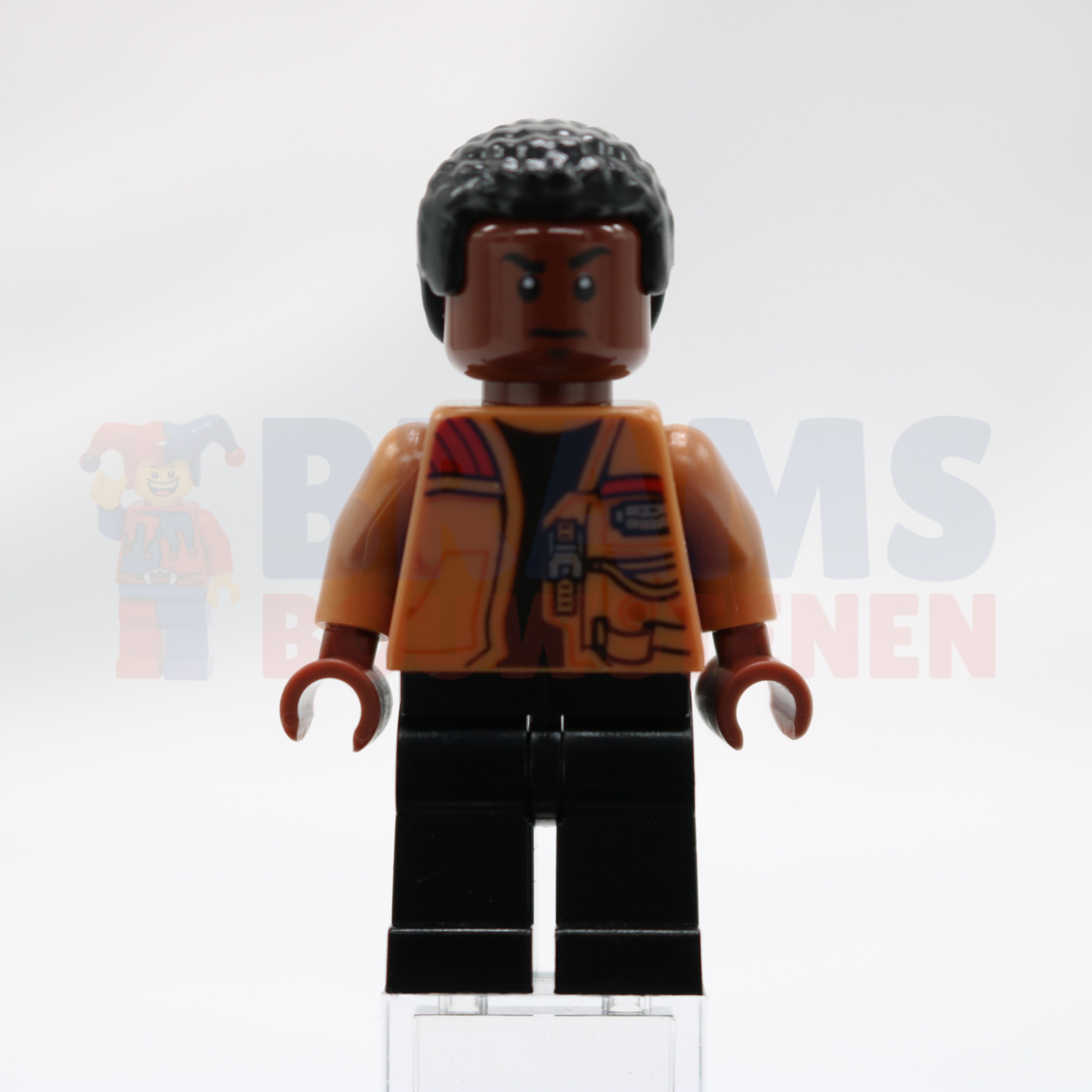 Minifig sw0676 - Finn - Medium Nougat Jacket, Black Legs