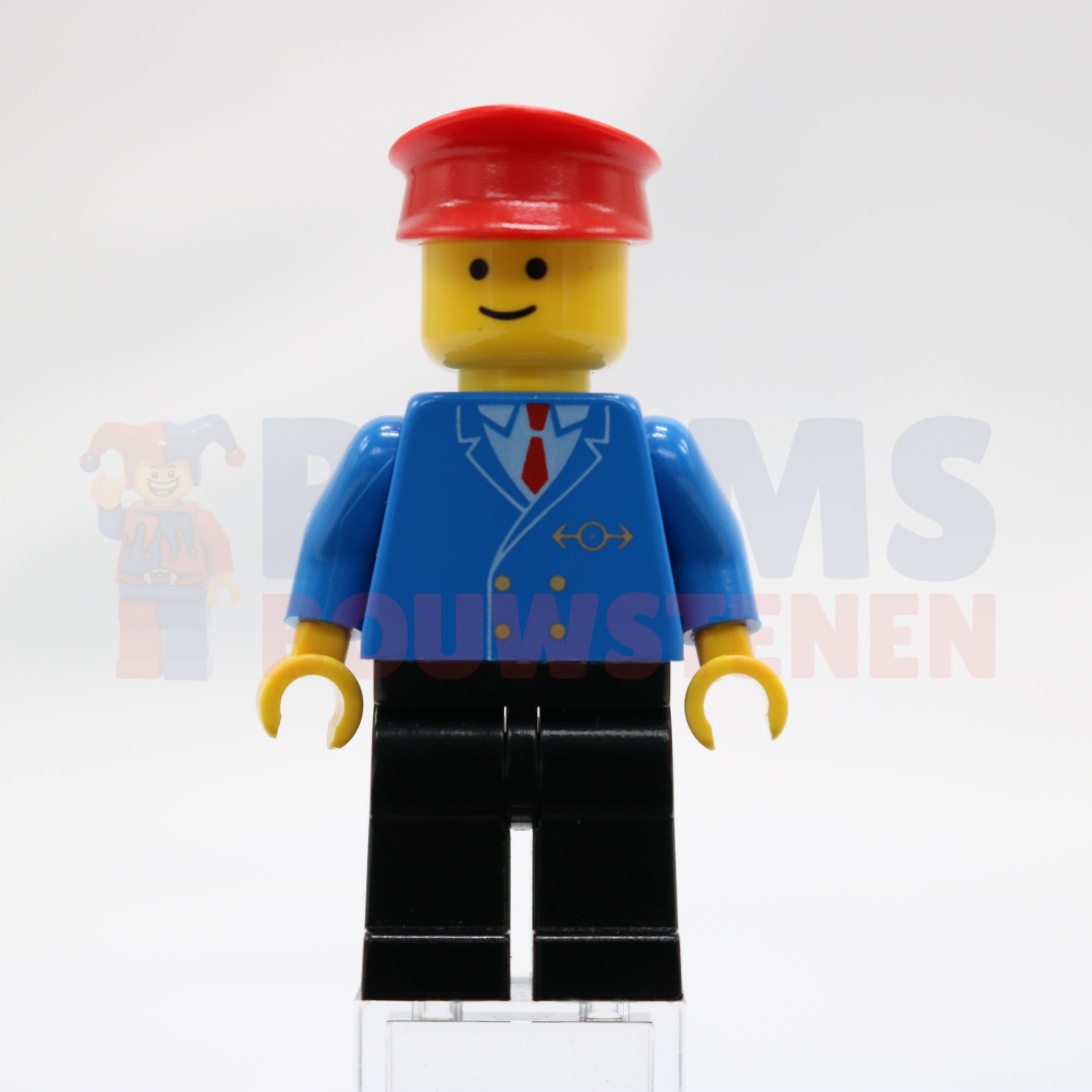 Minifig trn045 - Railway Employee 1, Black Legs